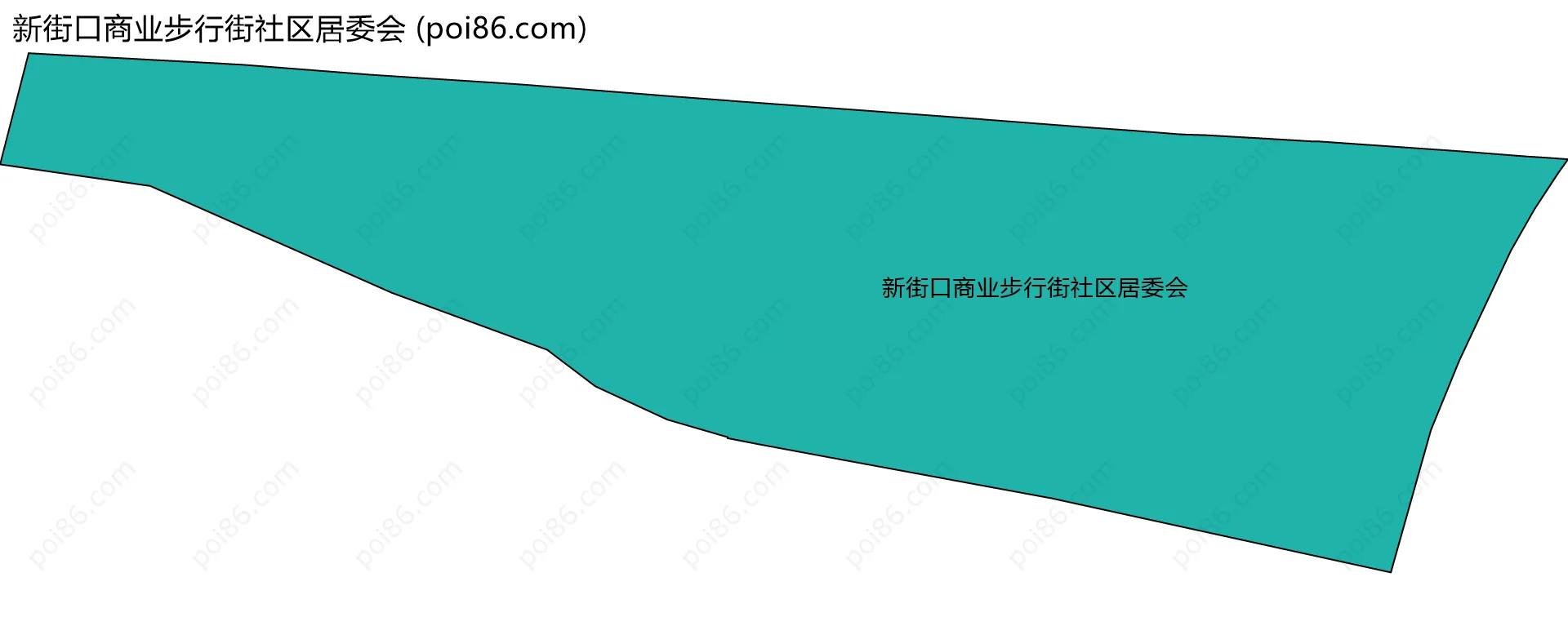 新街口商业步行街社区居委会边界地图