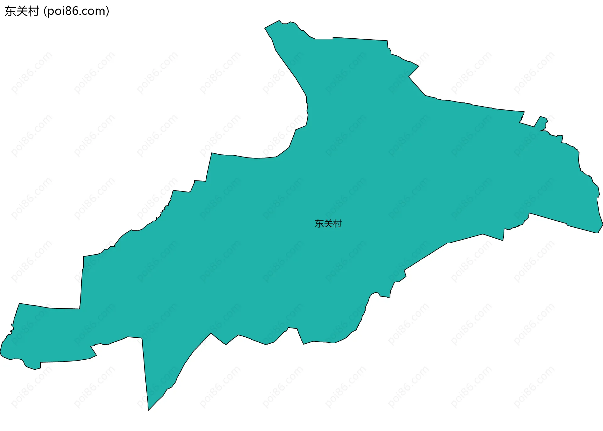 东关村边界地图