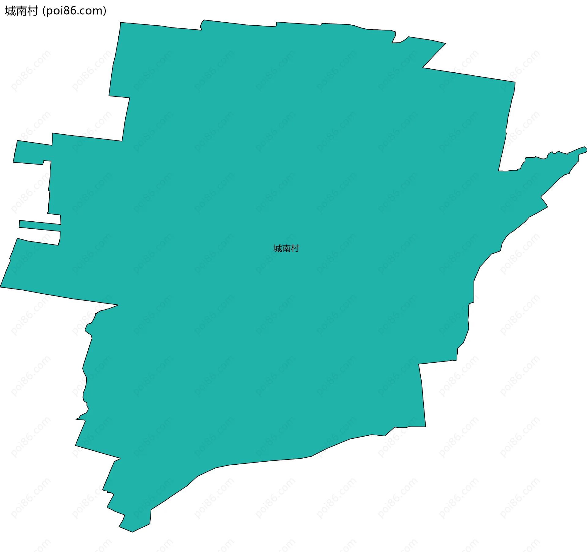 城南村边界地图