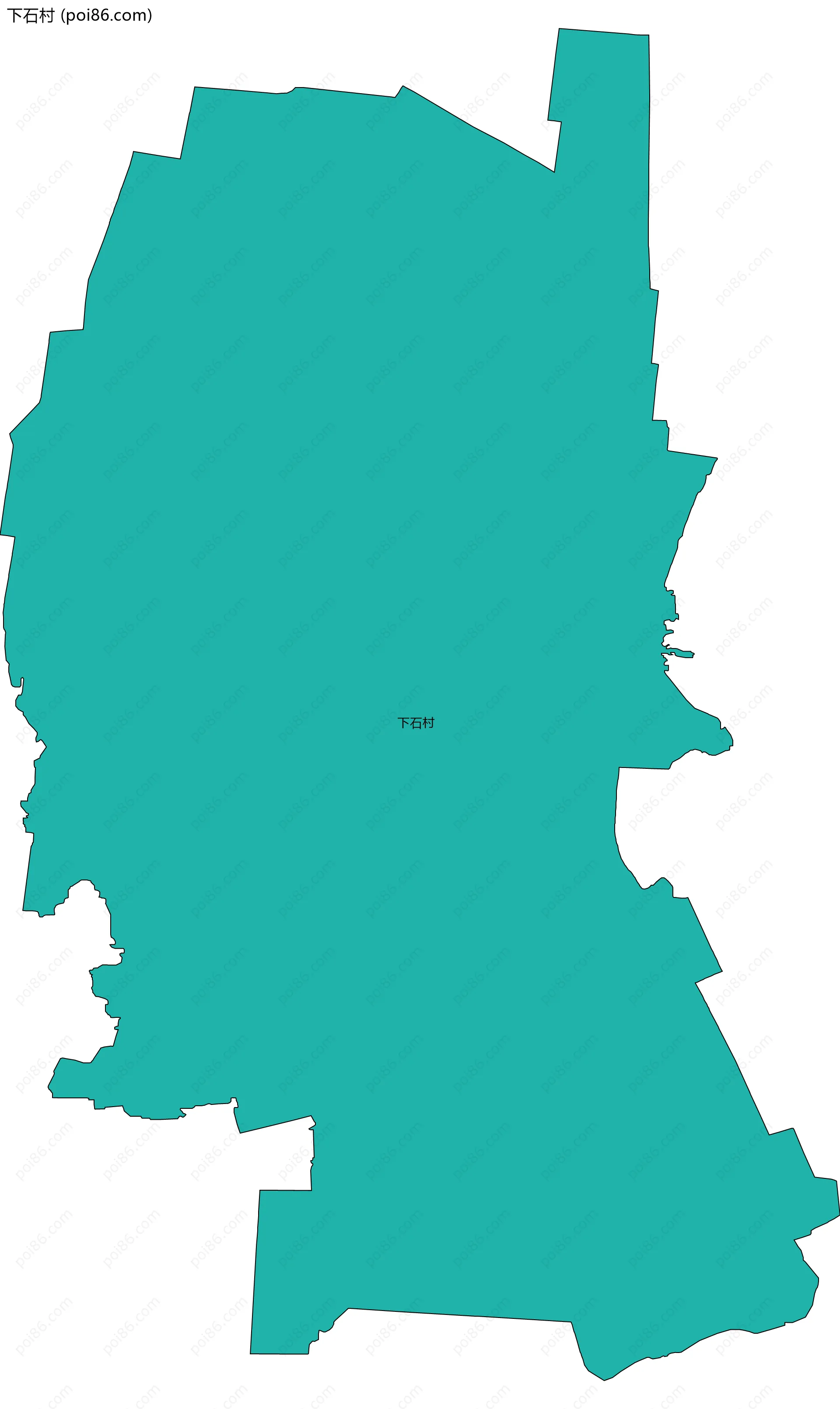 下石村边界地图