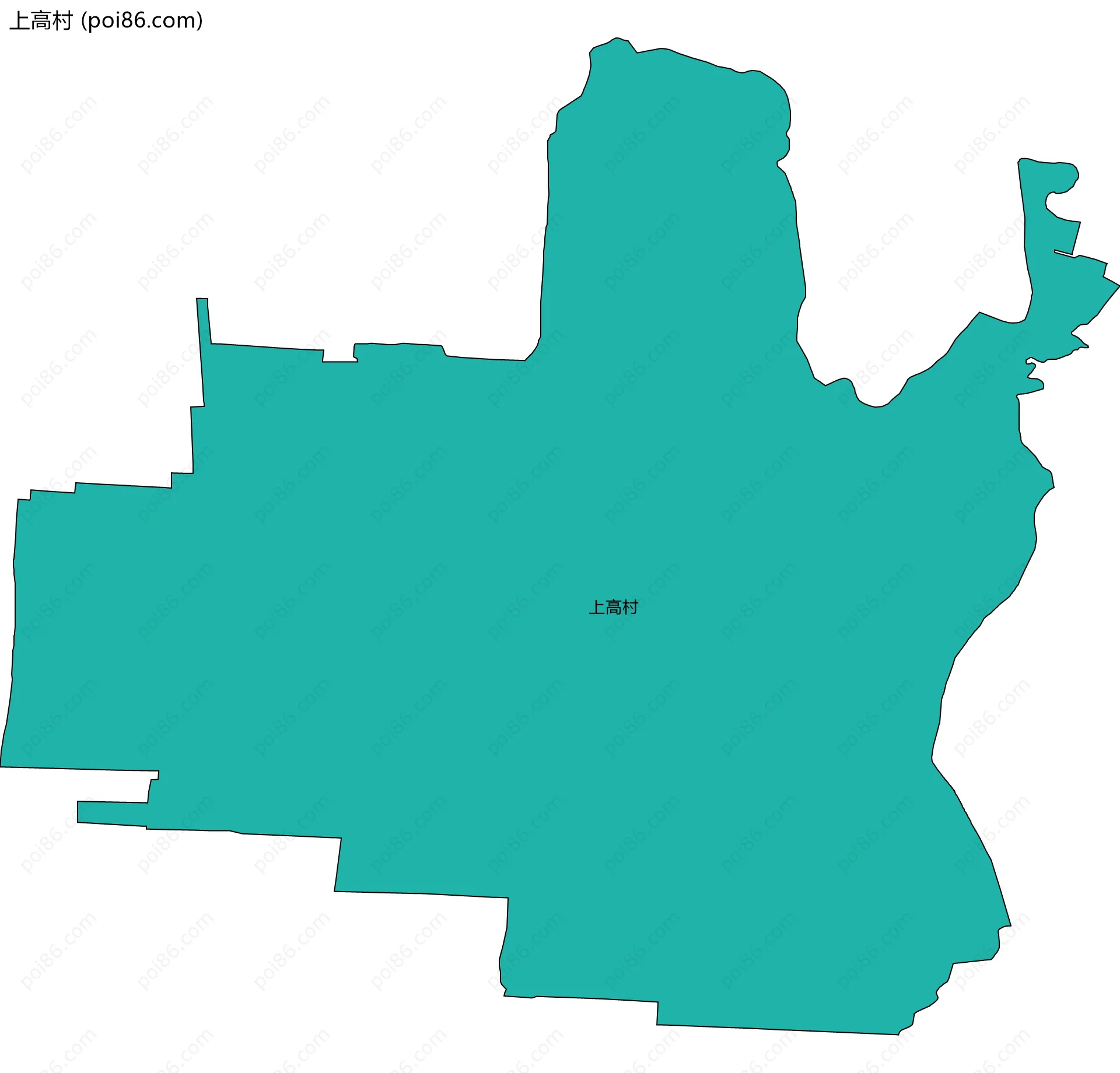 上高村边界地图