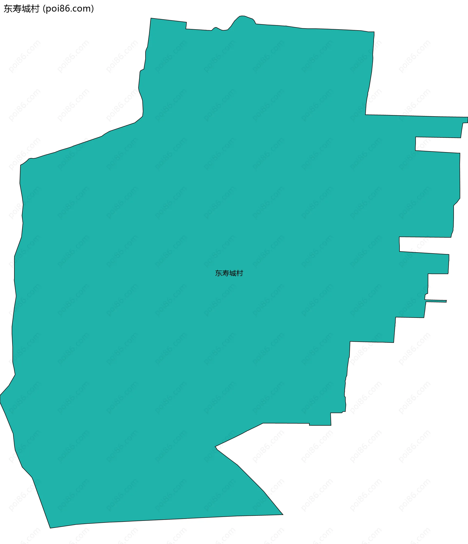 东寿城村边界地图