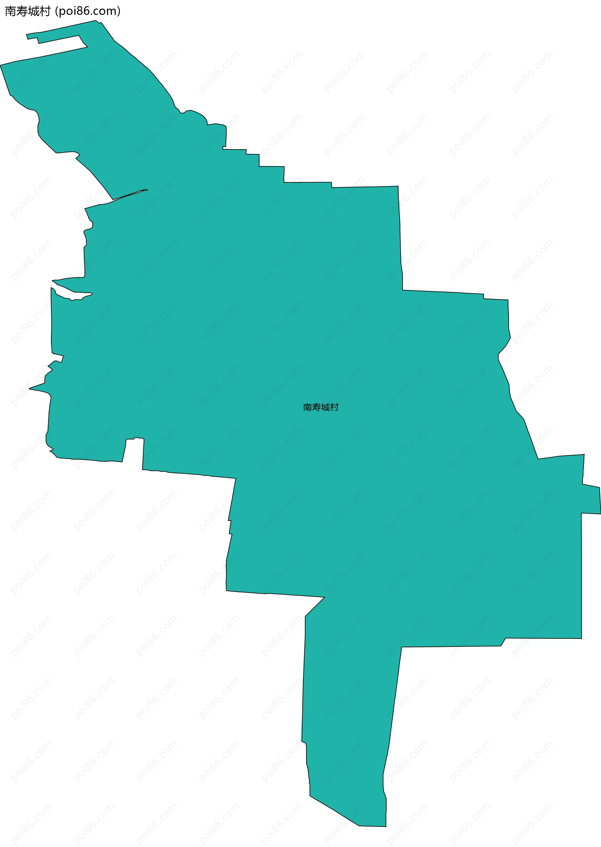 南寿城村边界地图