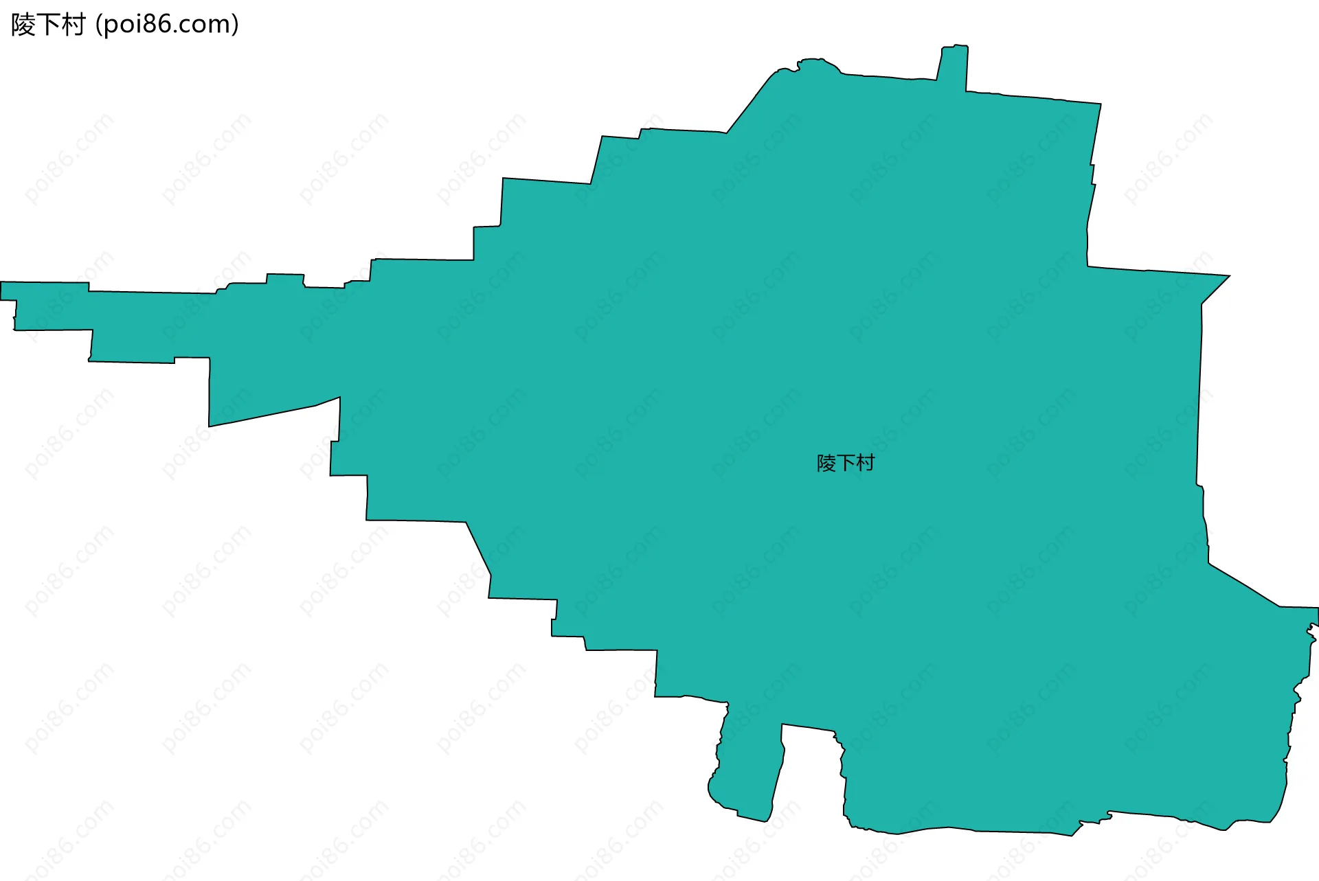陵下村边界地图