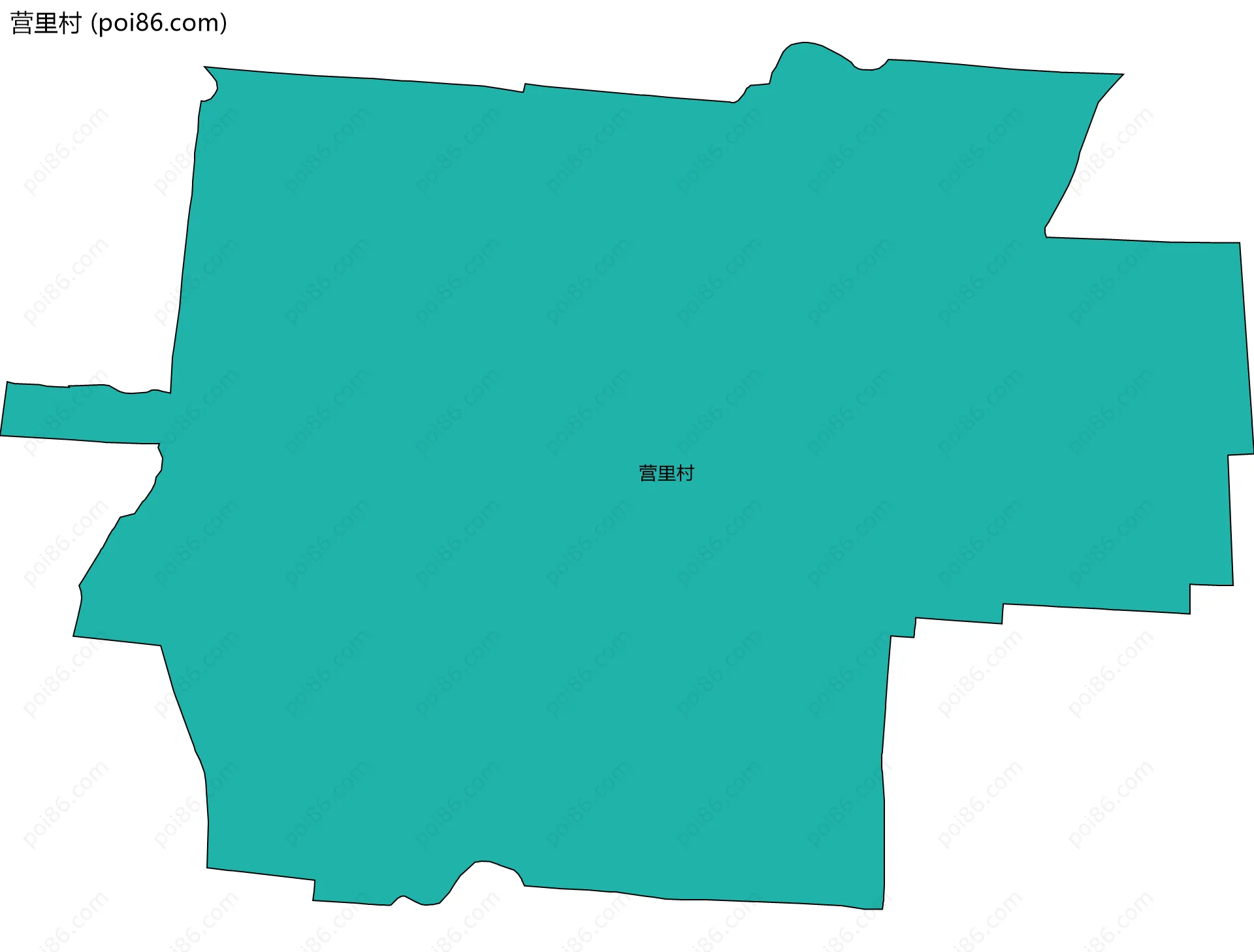 营里村边界地图