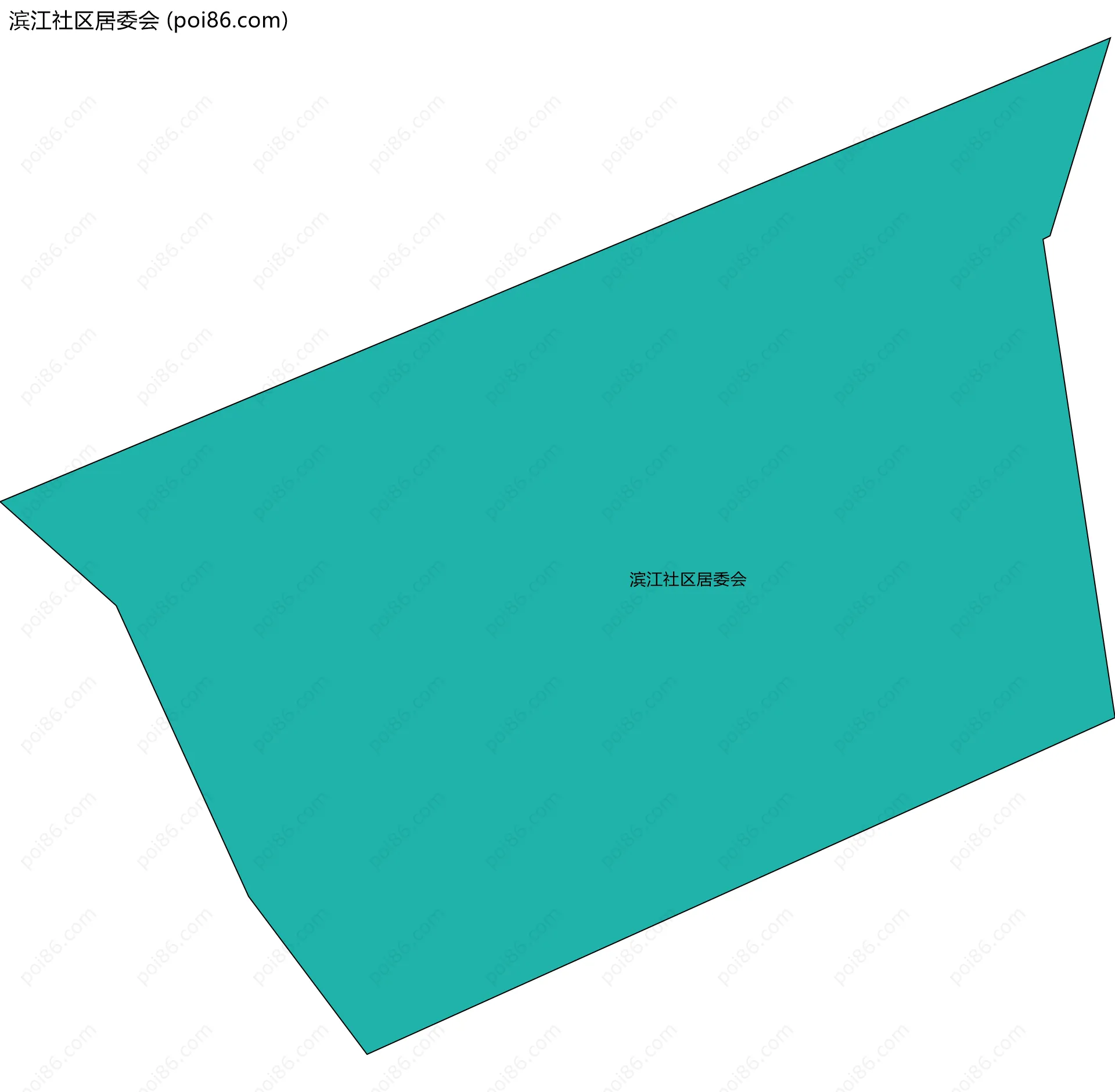 滨江社区居委会边界地图