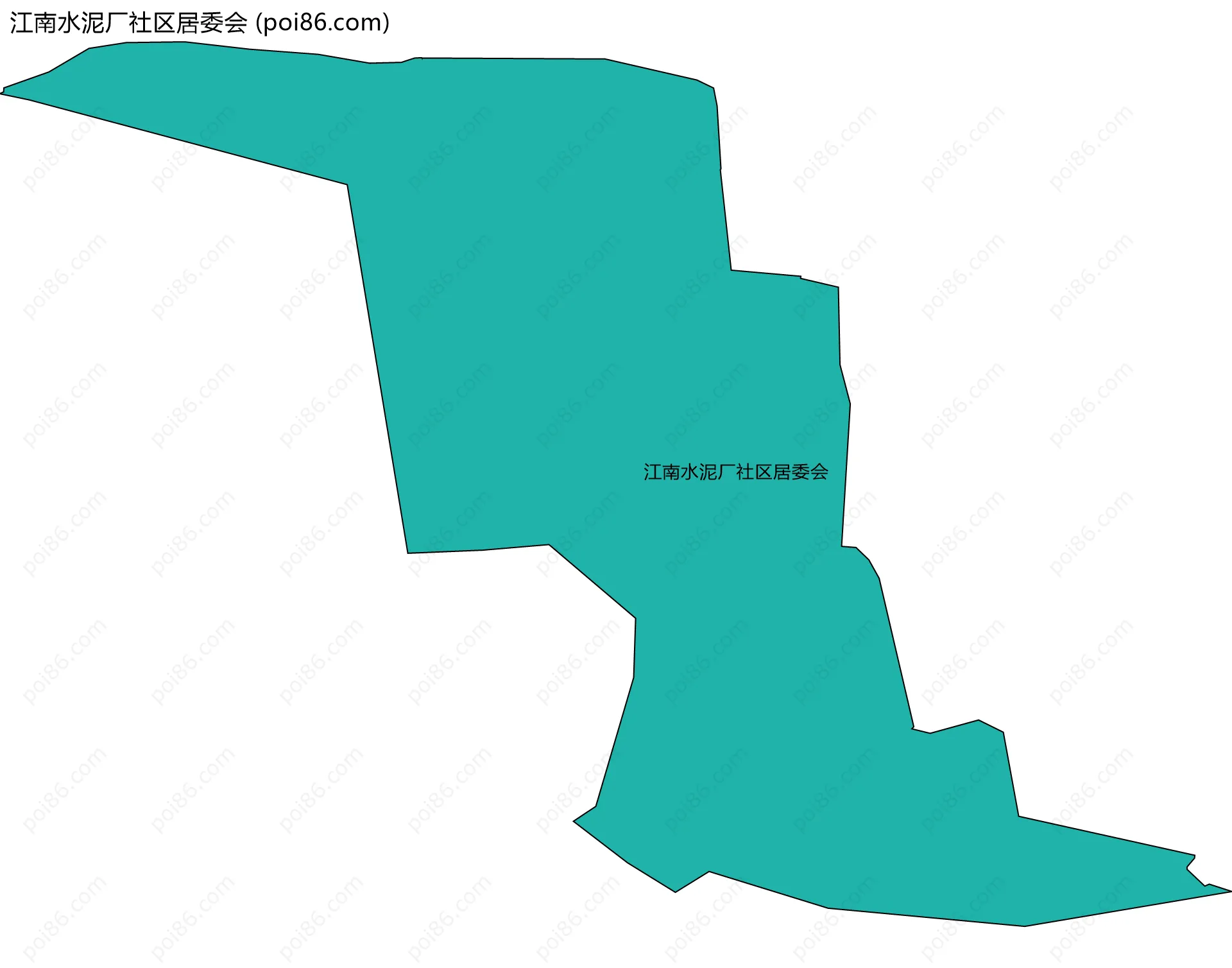江南水泥厂社区居委会边界地图
