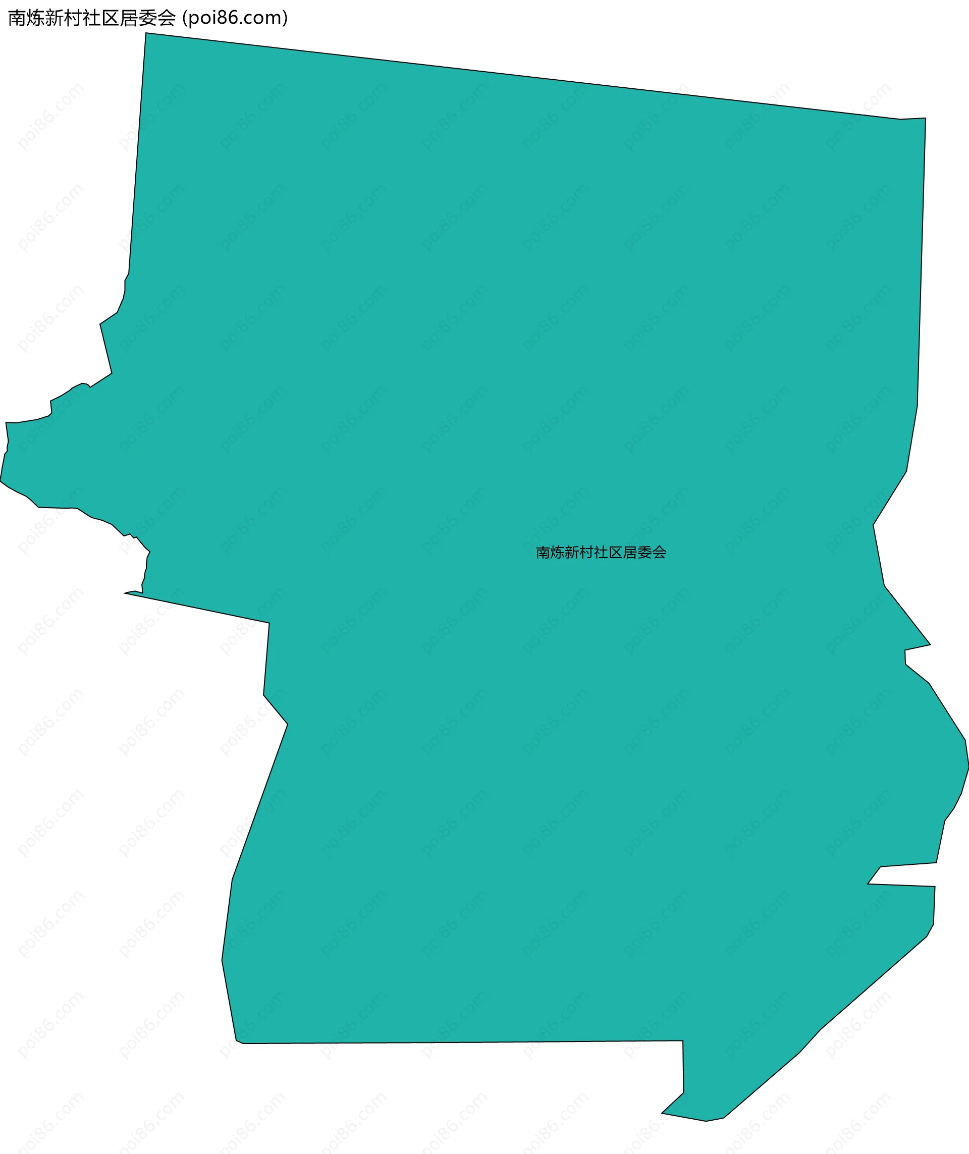 南炼新村社区居委会边界地图
