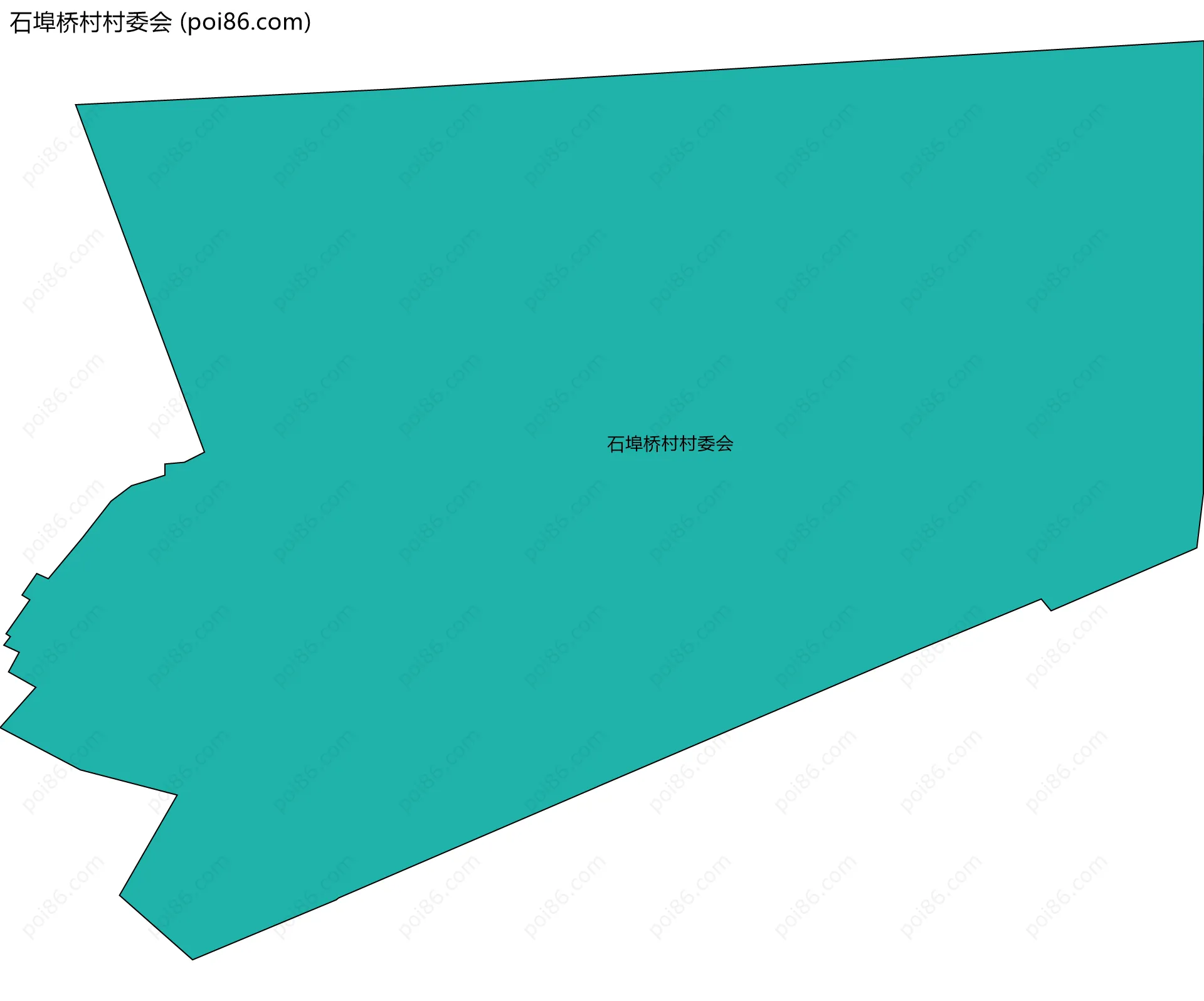 石埠桥村村委会边界地图