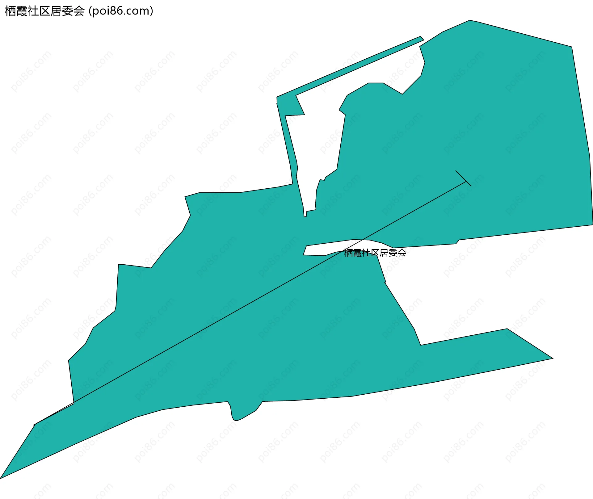 栖霞社区居委会边界地图