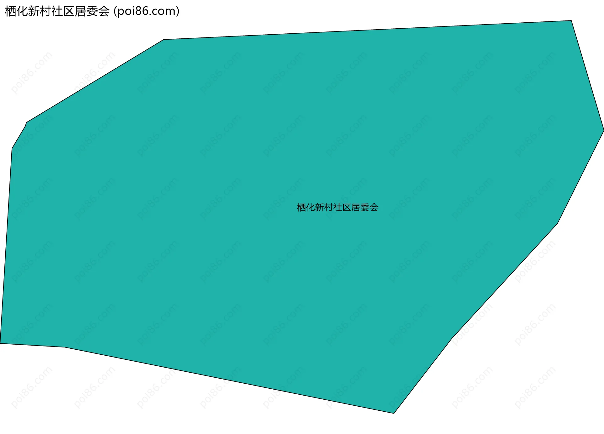 栖化新村社区居委会边界地图