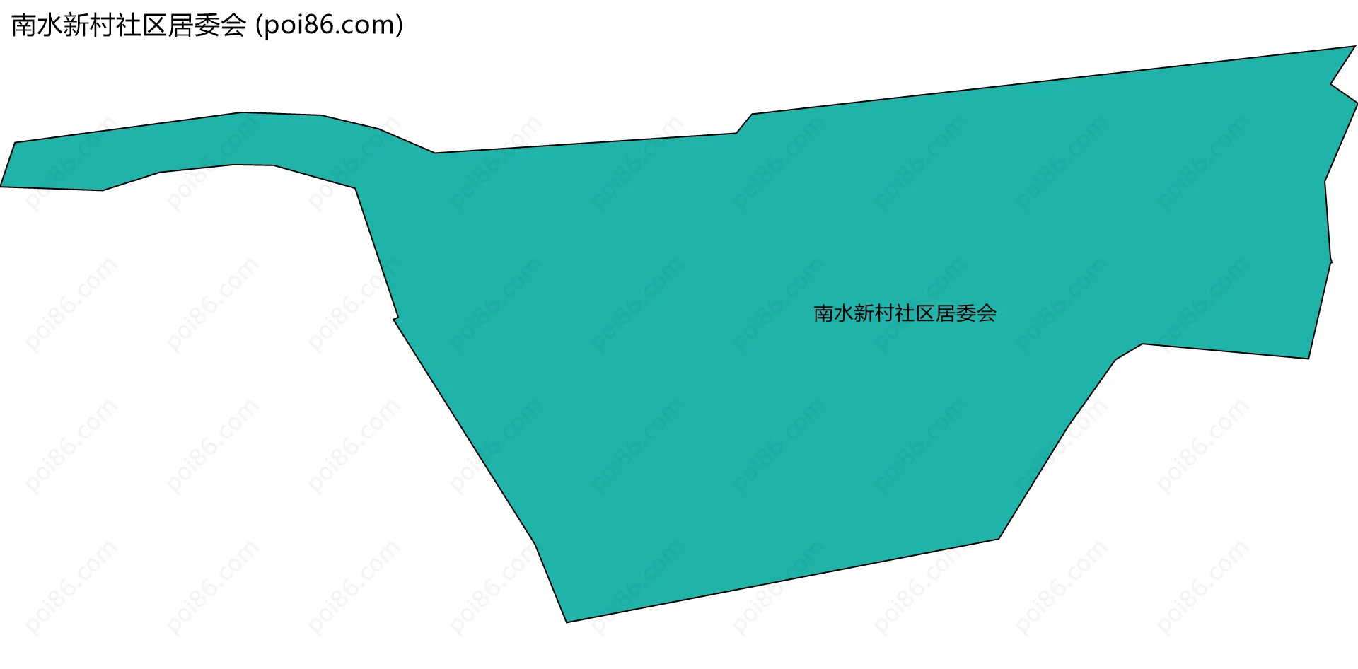 南水新村社区居委会边界地图