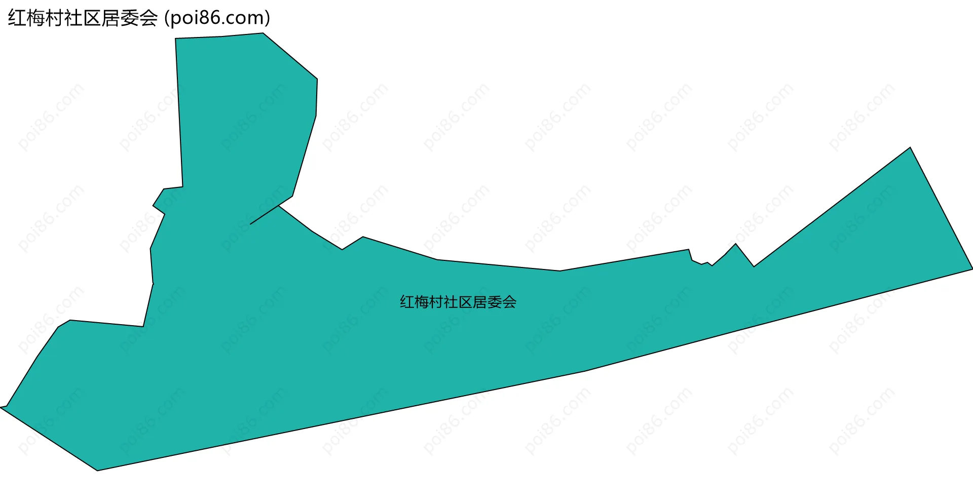 红梅村社区居委会边界地图