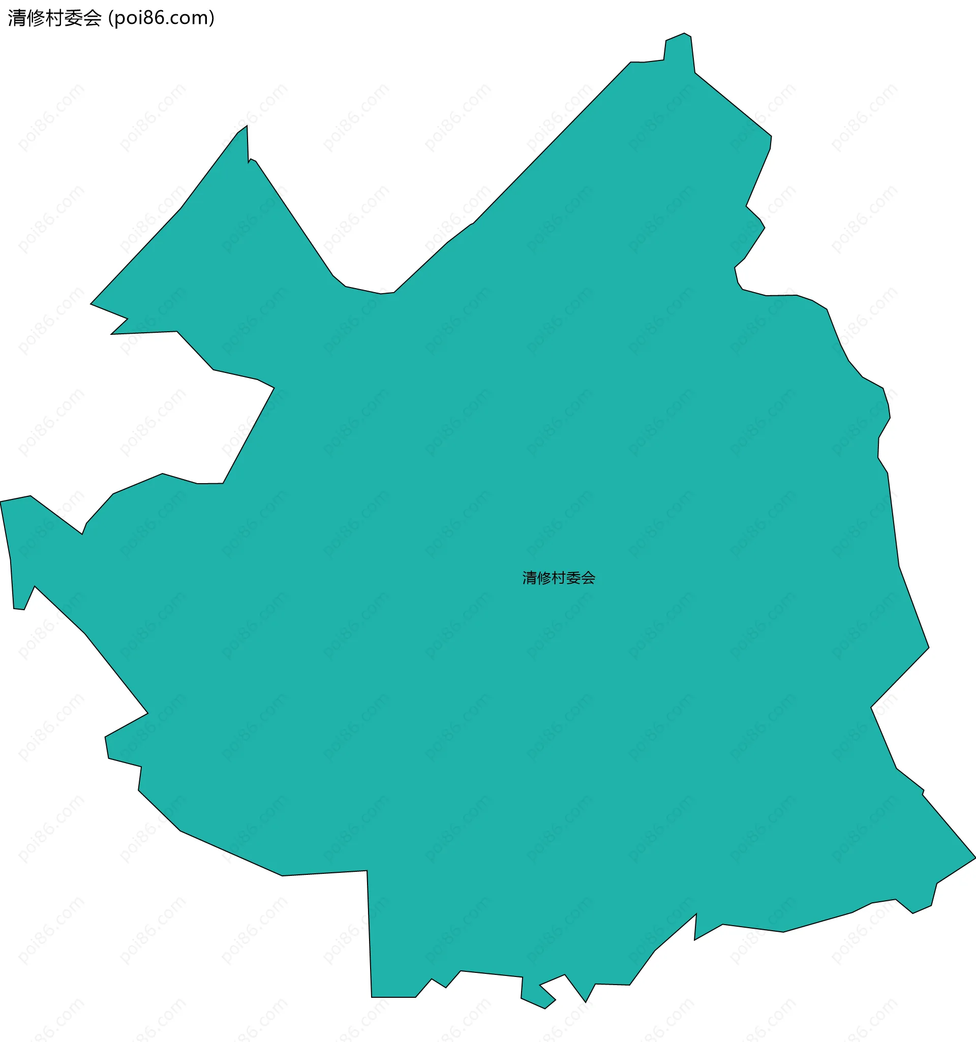 清修村委会边界地图
