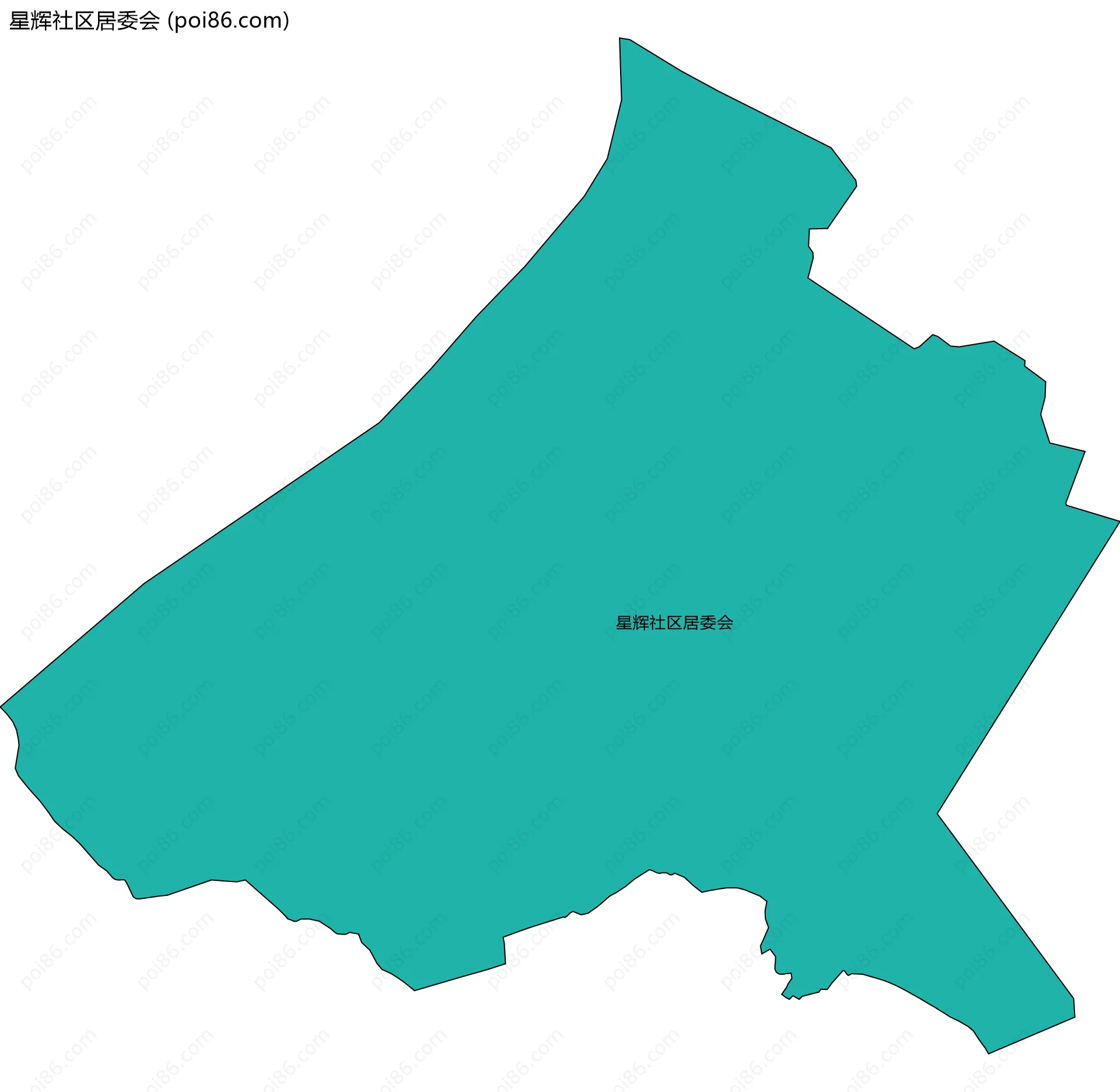 星辉社区居委会边界地图