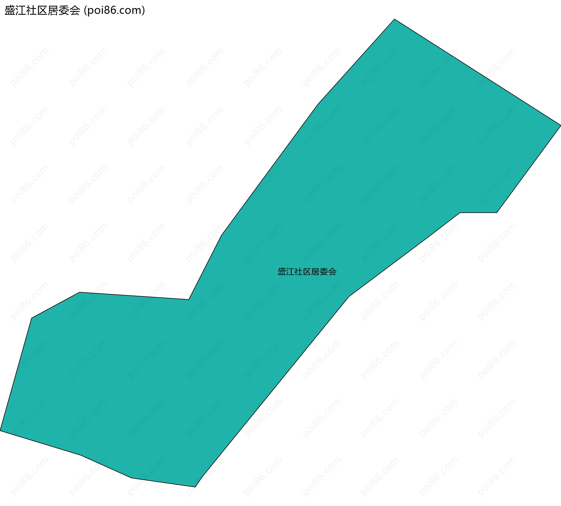 盛江社区居委会边界地图