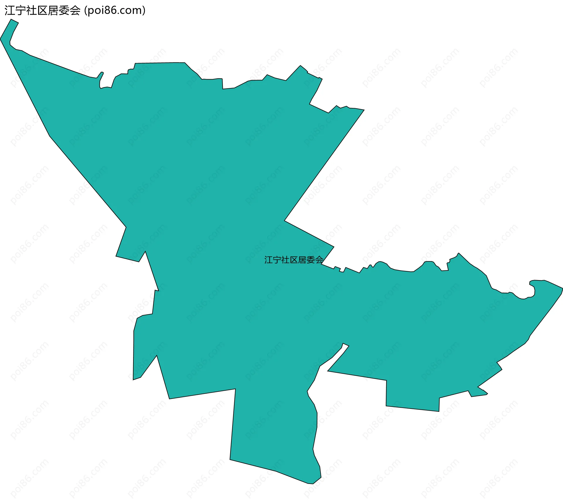 江宁社区居委会边界地图