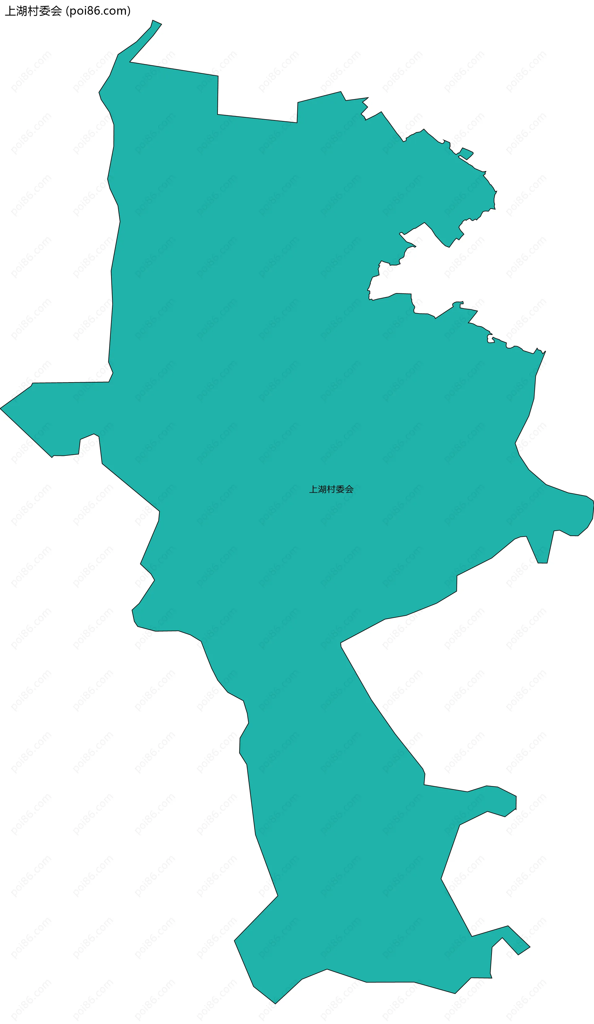 上湖村委会边界地图