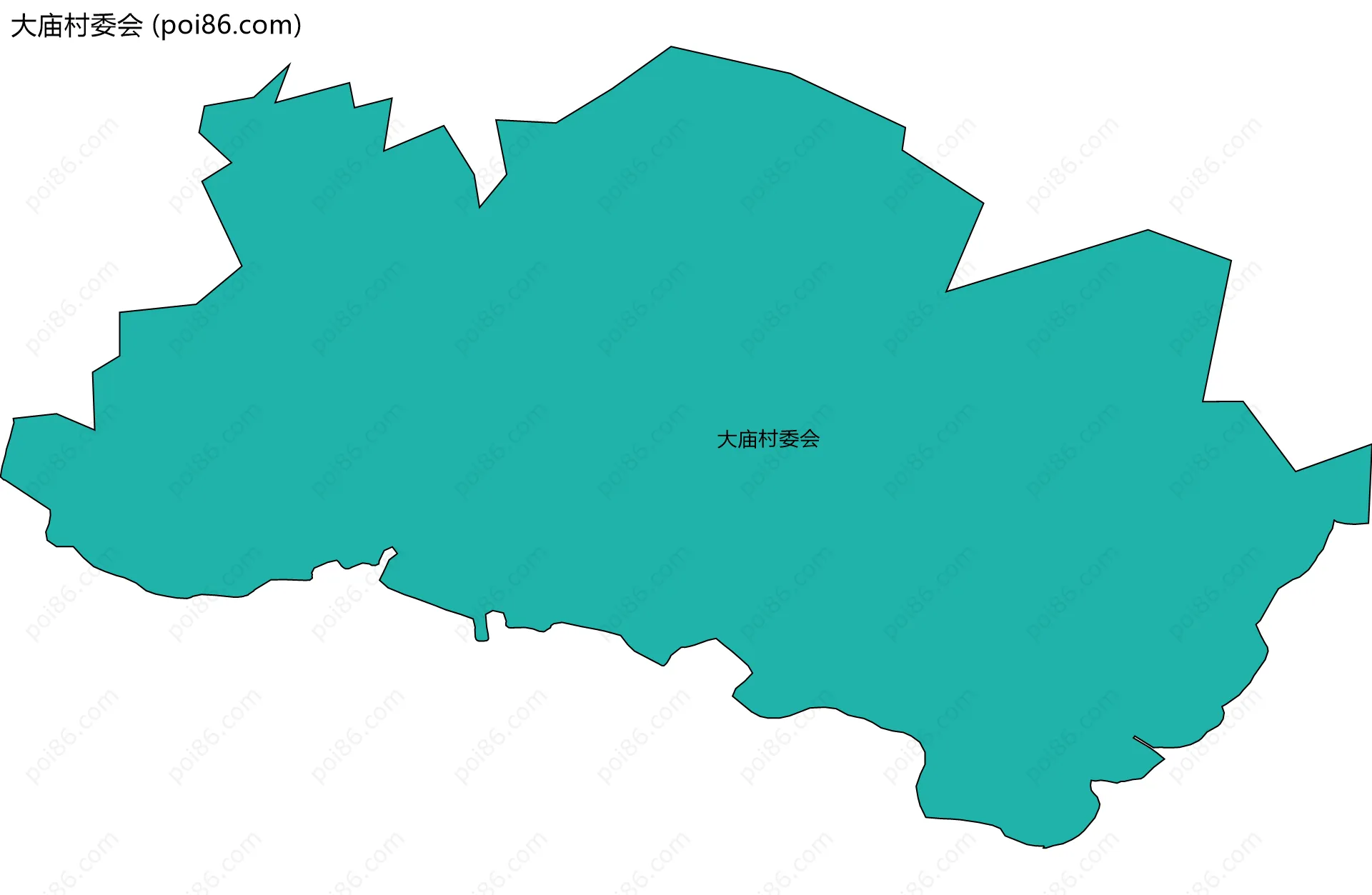 大庙村委会边界地图