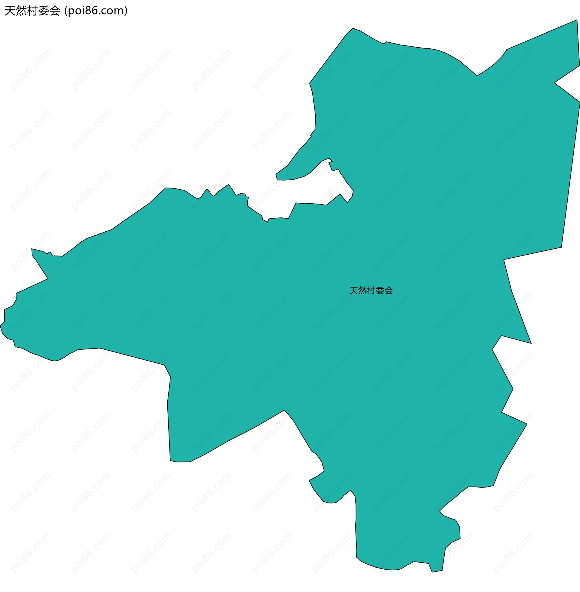 天然村委会边界地图