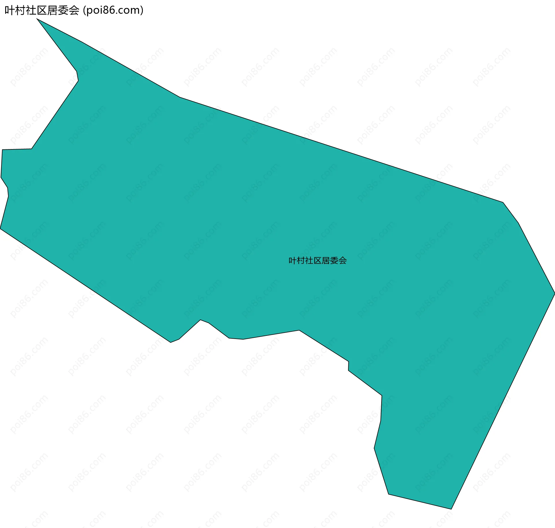 叶村社区居委会边界地图