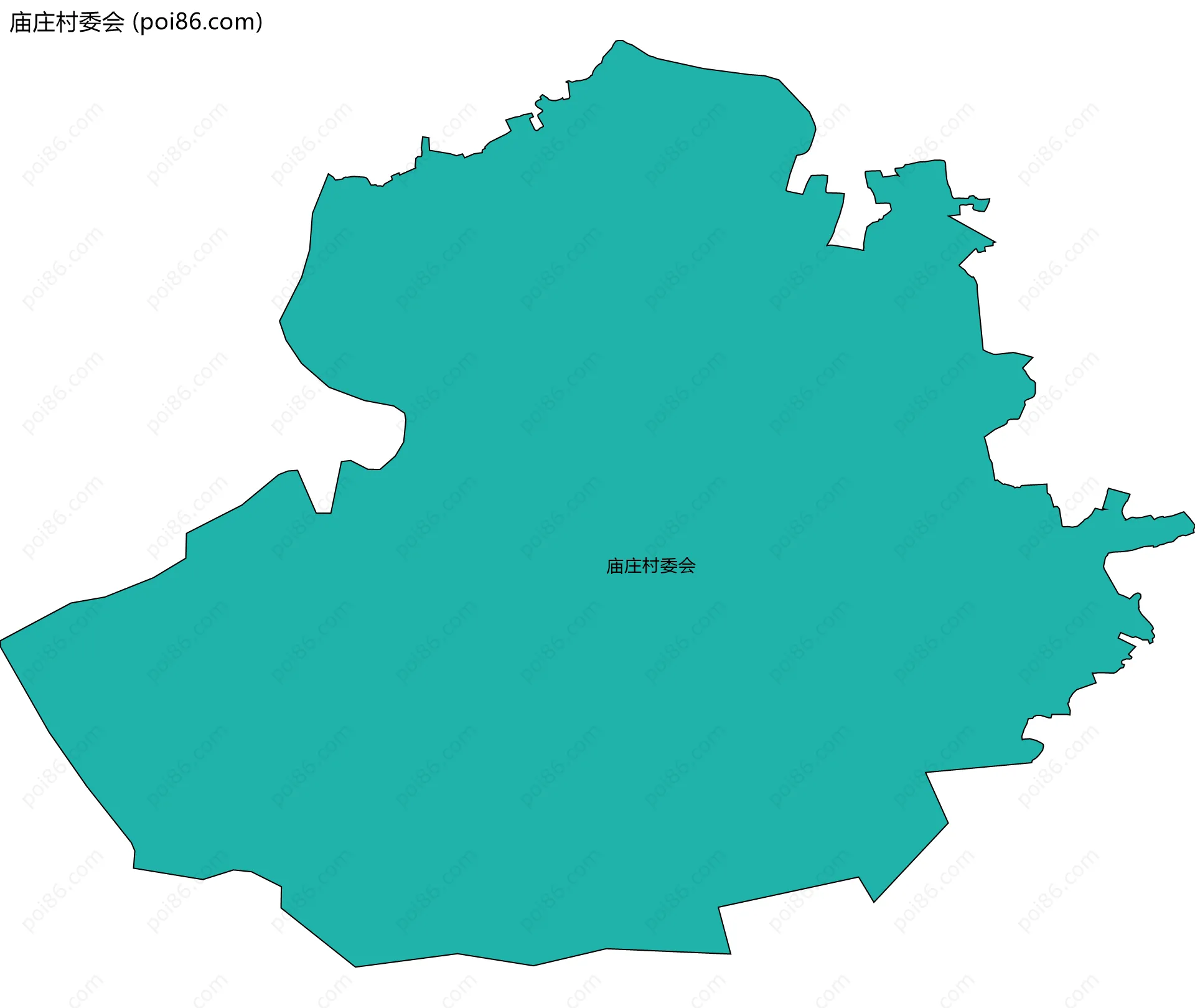 庙庄村委会边界地图