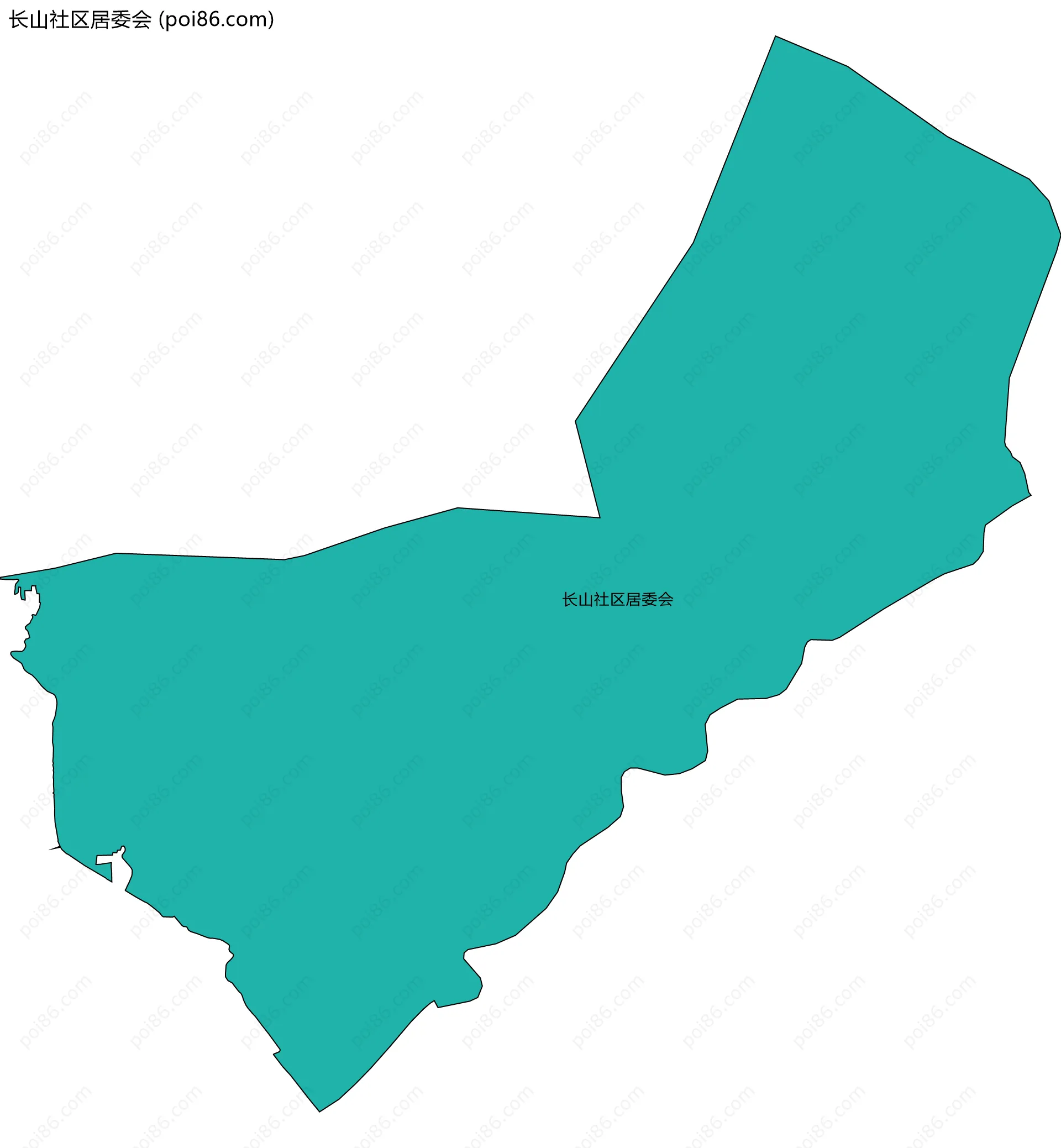 长山社区居委会边界地图