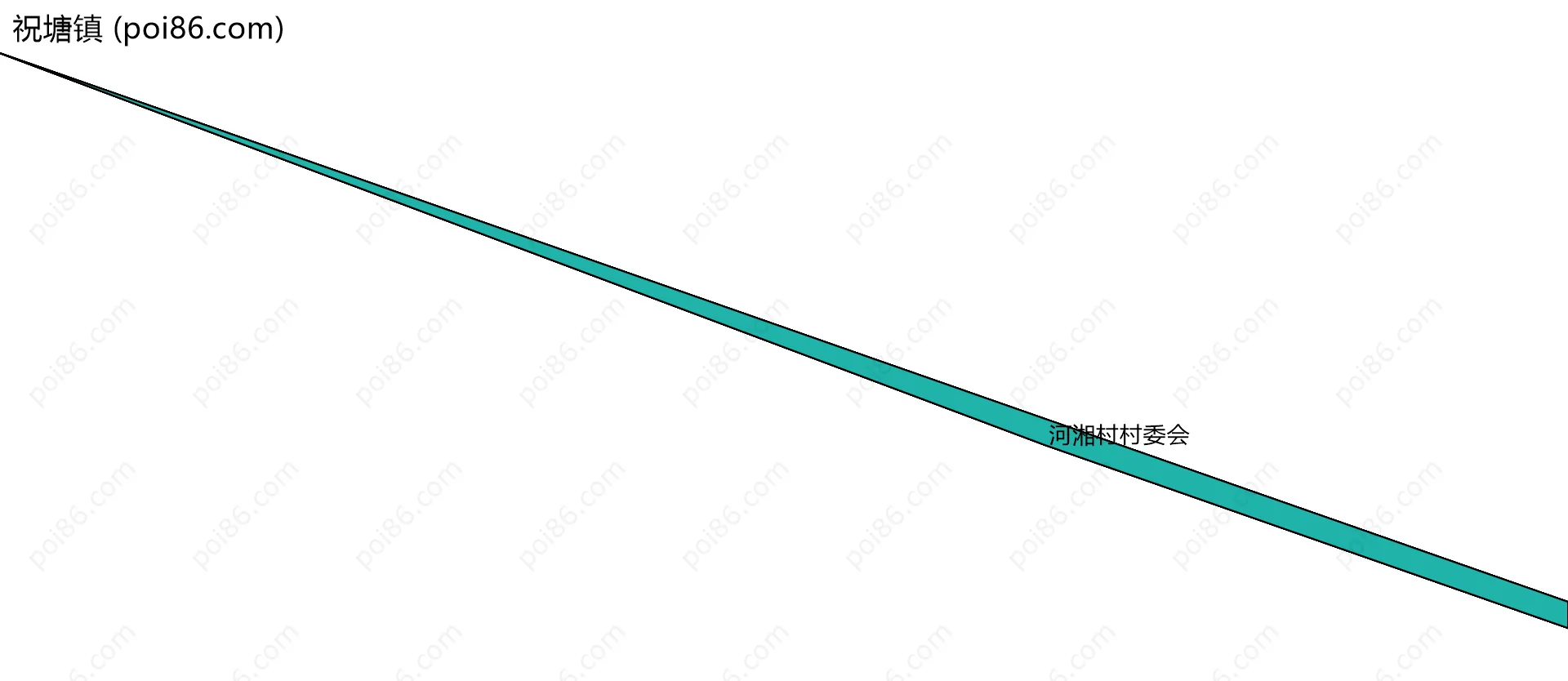 祝塘镇边界地图(五级行政区划)