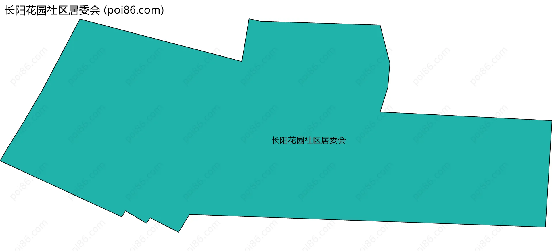 长阳花园社区居委会边界地图