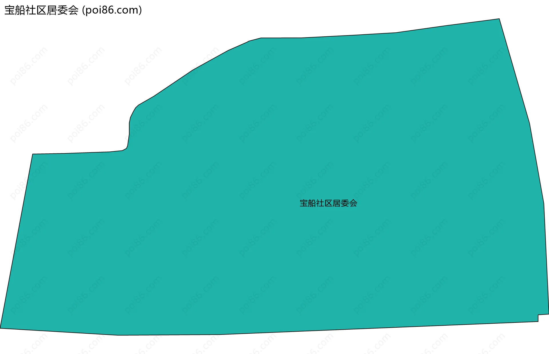 宝船社区居委会边界地图