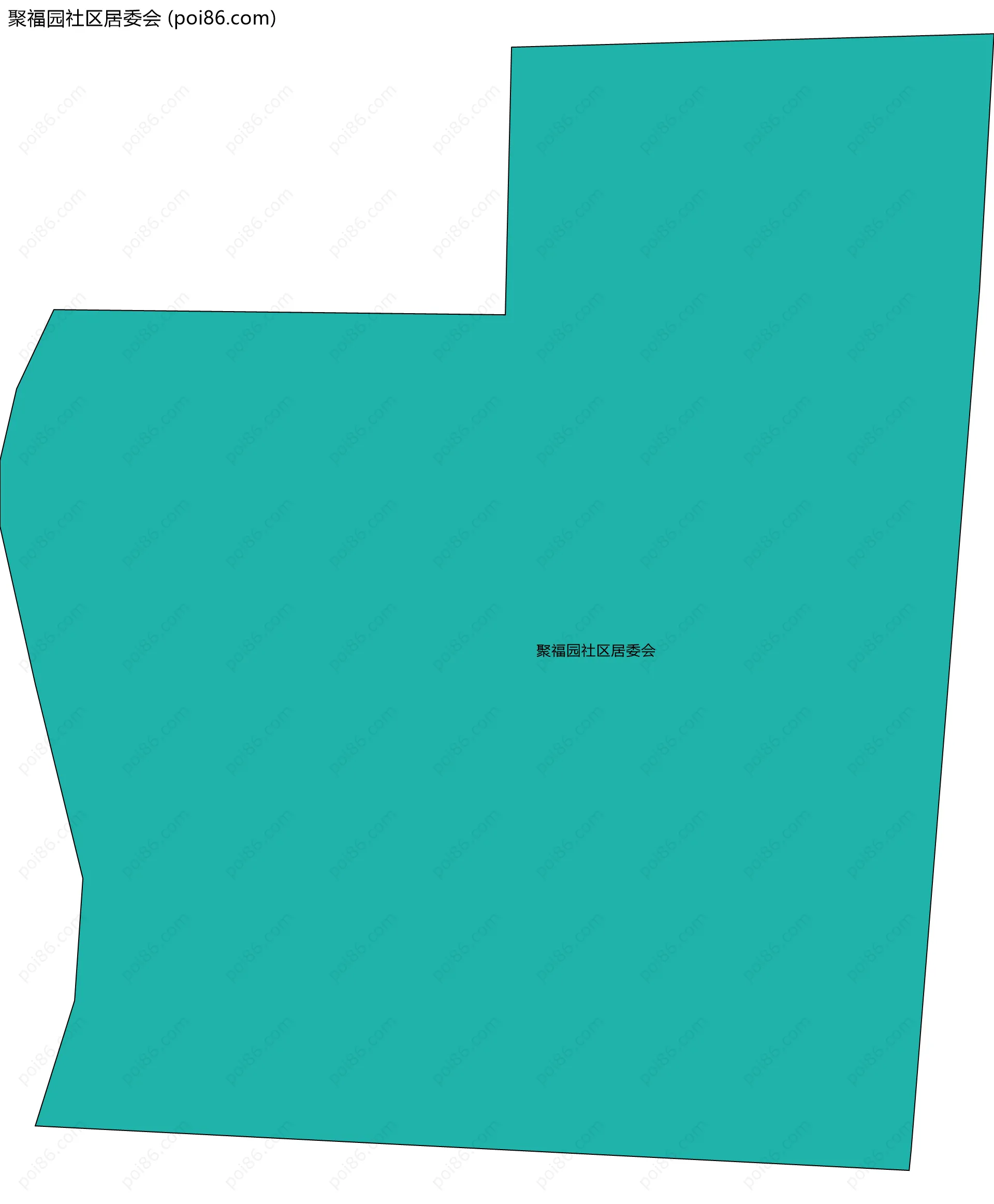 聚福园社区居委会边界地图