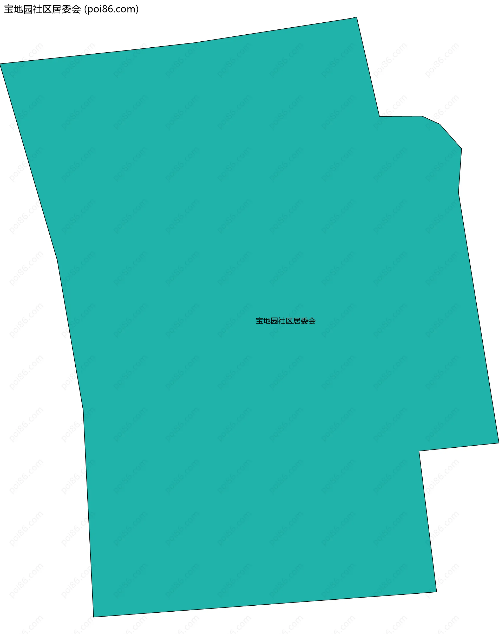 宝地园社区居委会边界地图