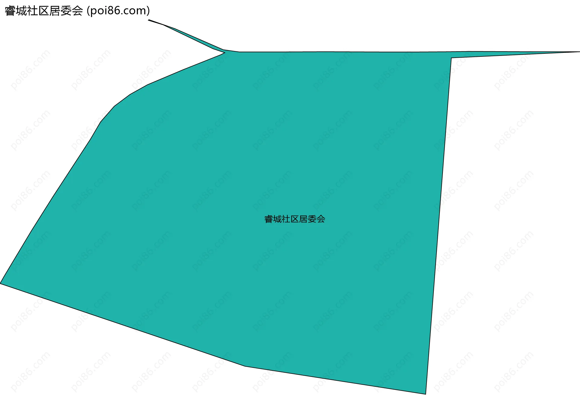 睿城社区居委会边界地图