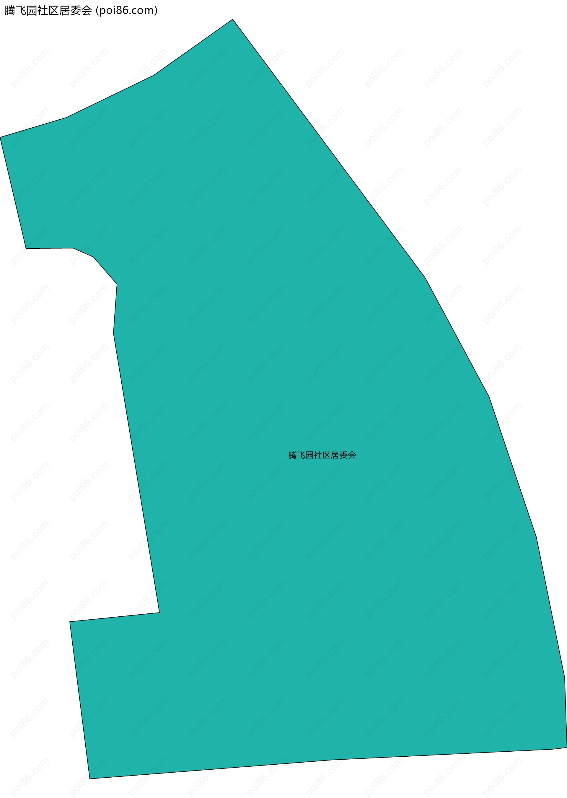 腾飞园社区居委会边界地图