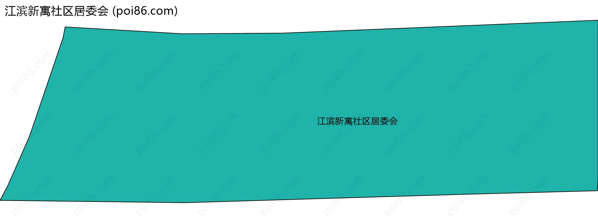 江滨新寓社区居委会边界地图