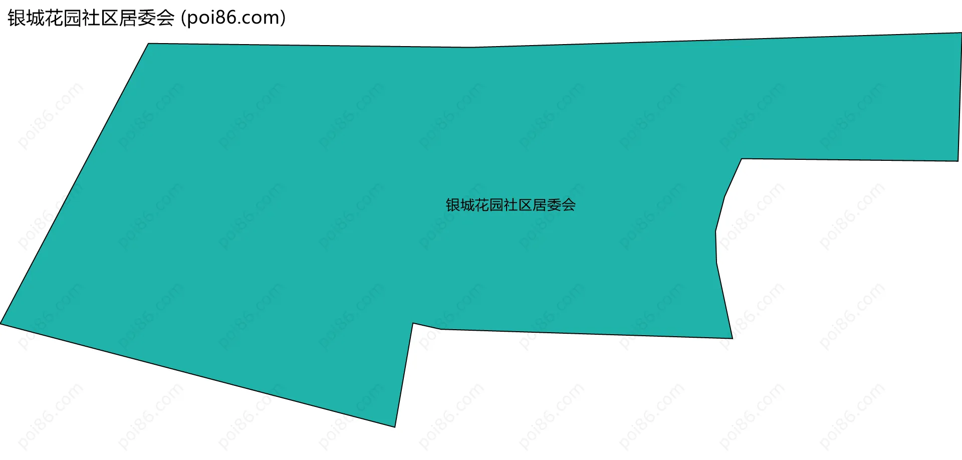 银城花园社区居委会边界地图
