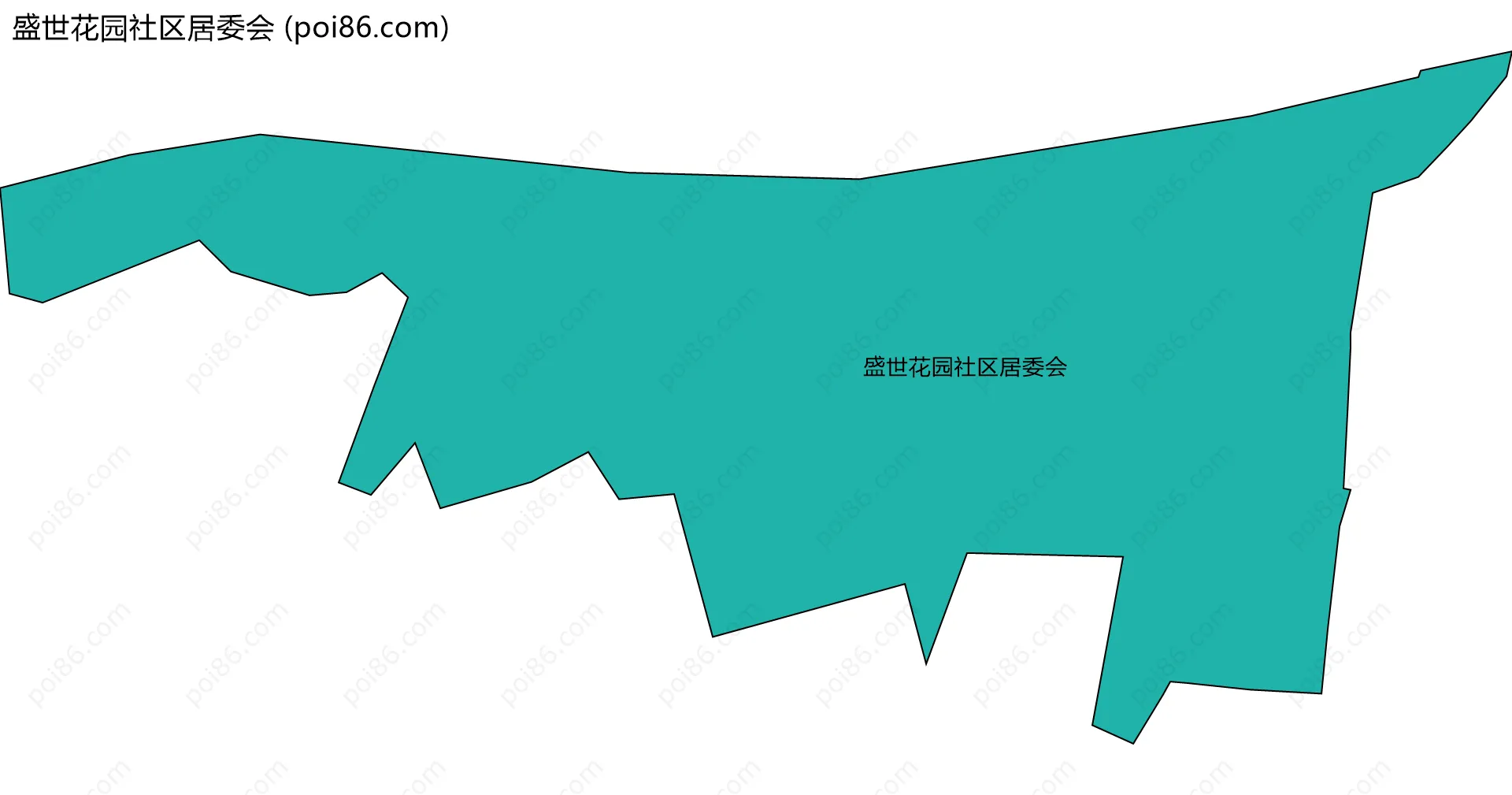 盛世花园社区居委会边界地图