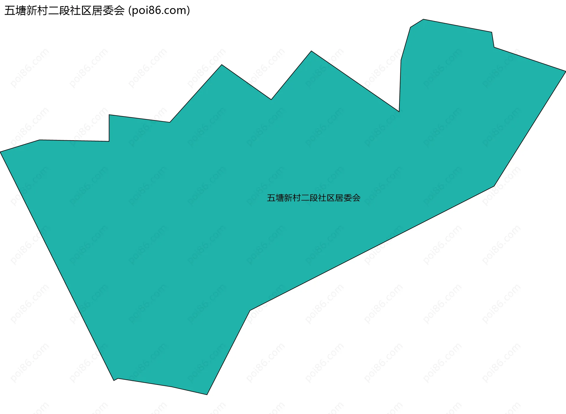 五塘新村二段社区居委会边界地图