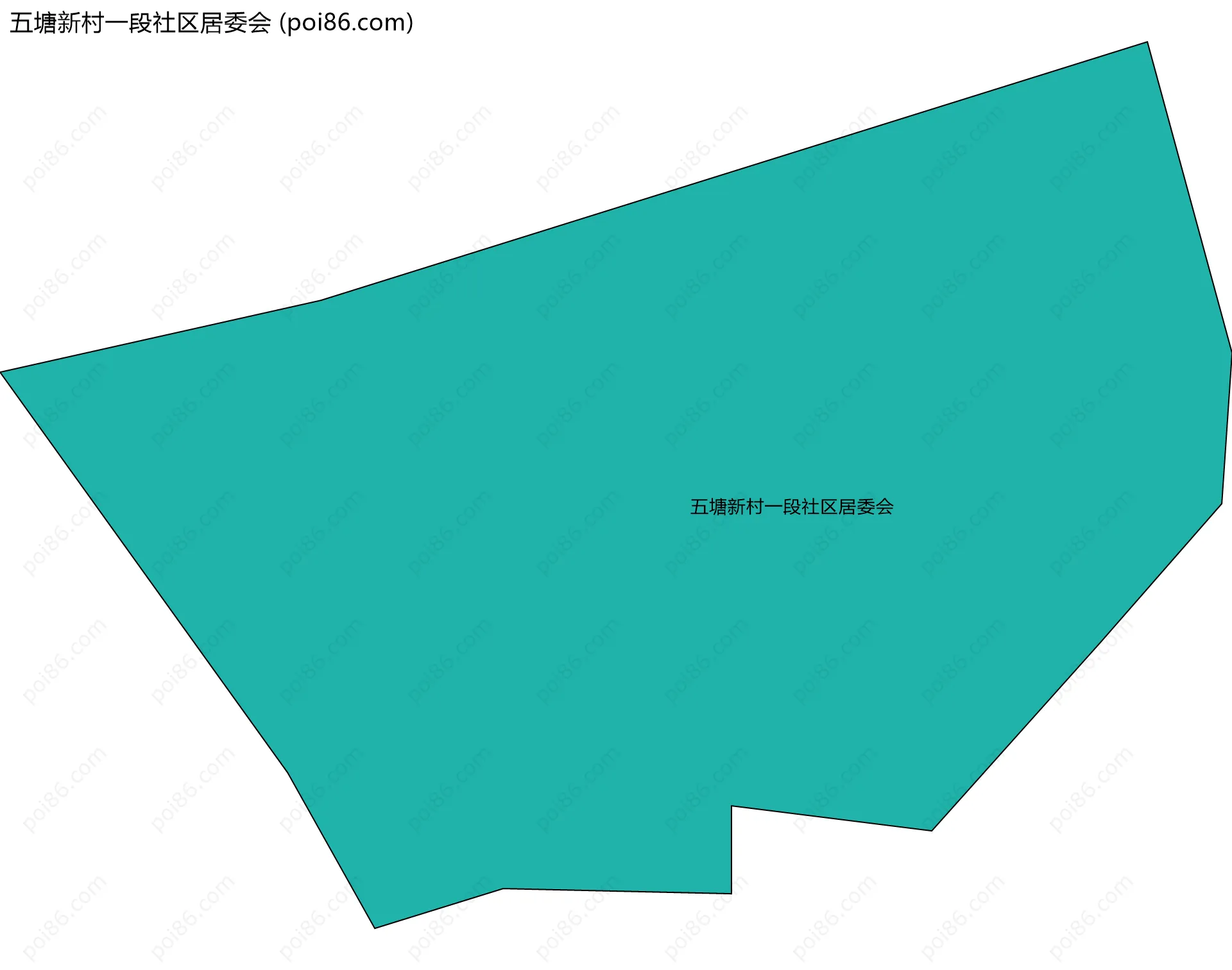 五塘新村一段社区居委会边界地图