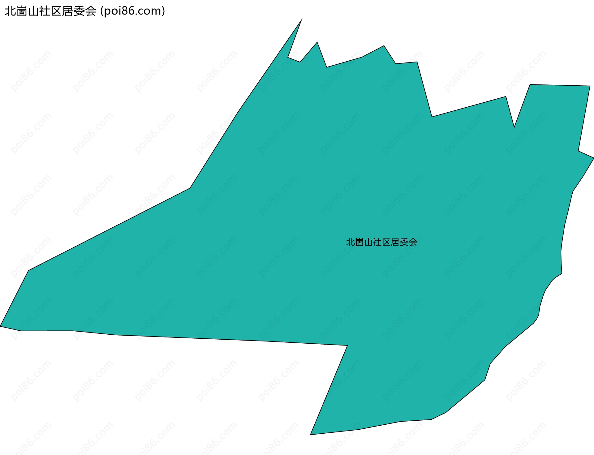 北崮山社区居委会边界地图