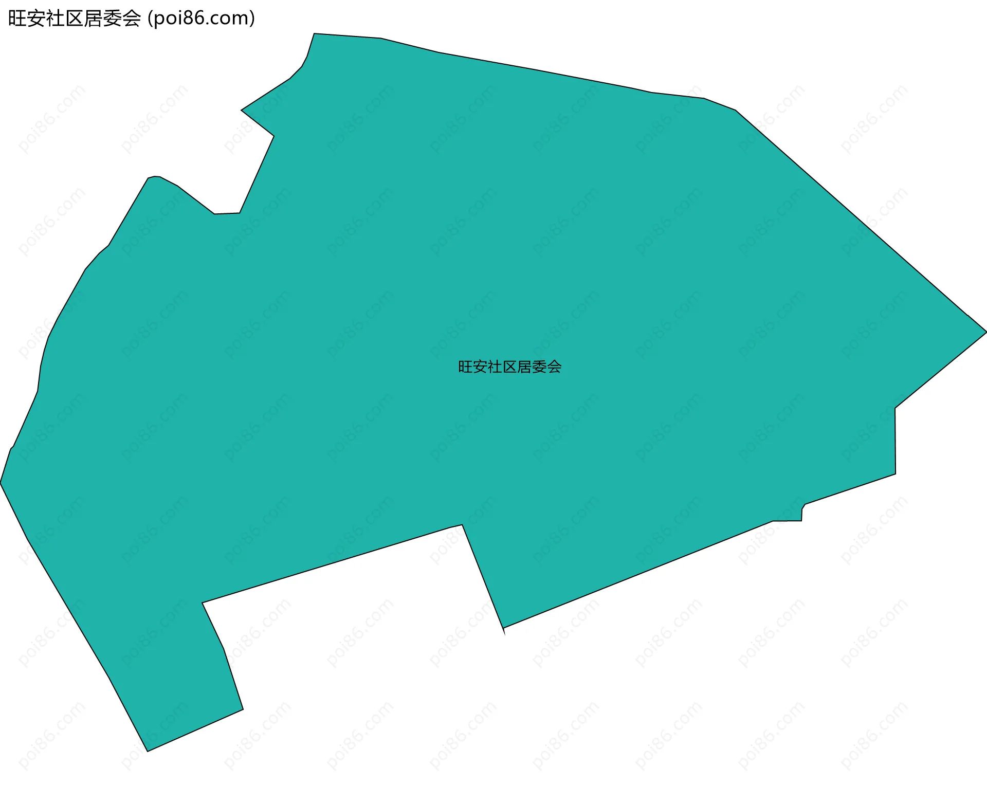 旺安社区居委会边界地图