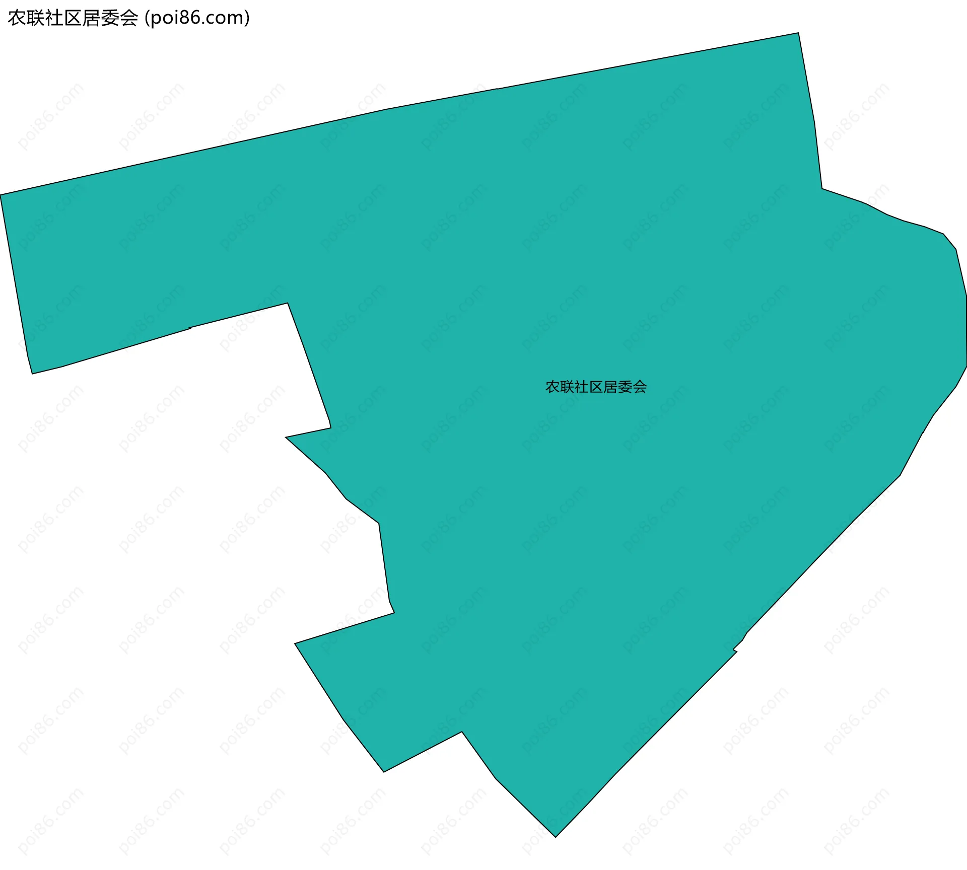 农联社区居委会边界地图