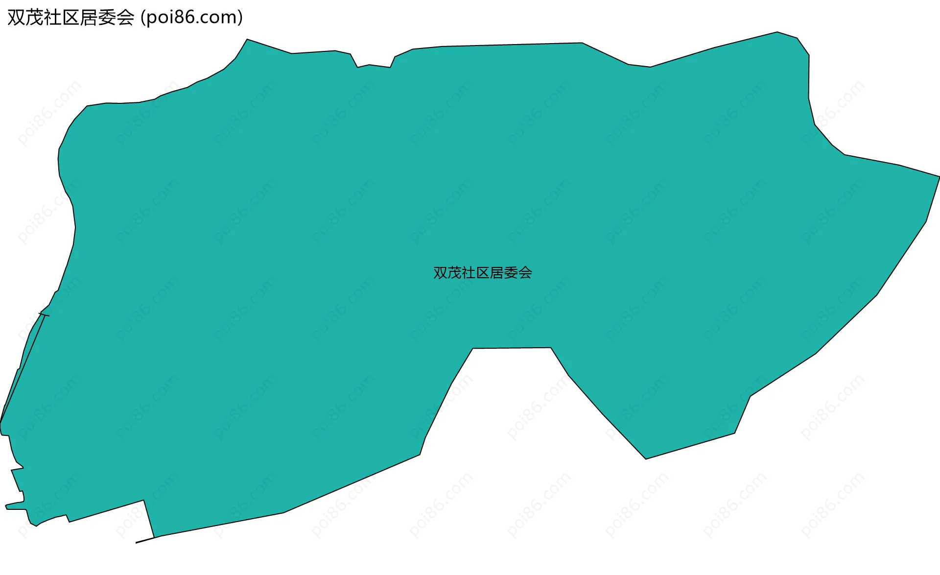 双茂社区居委会边界地图