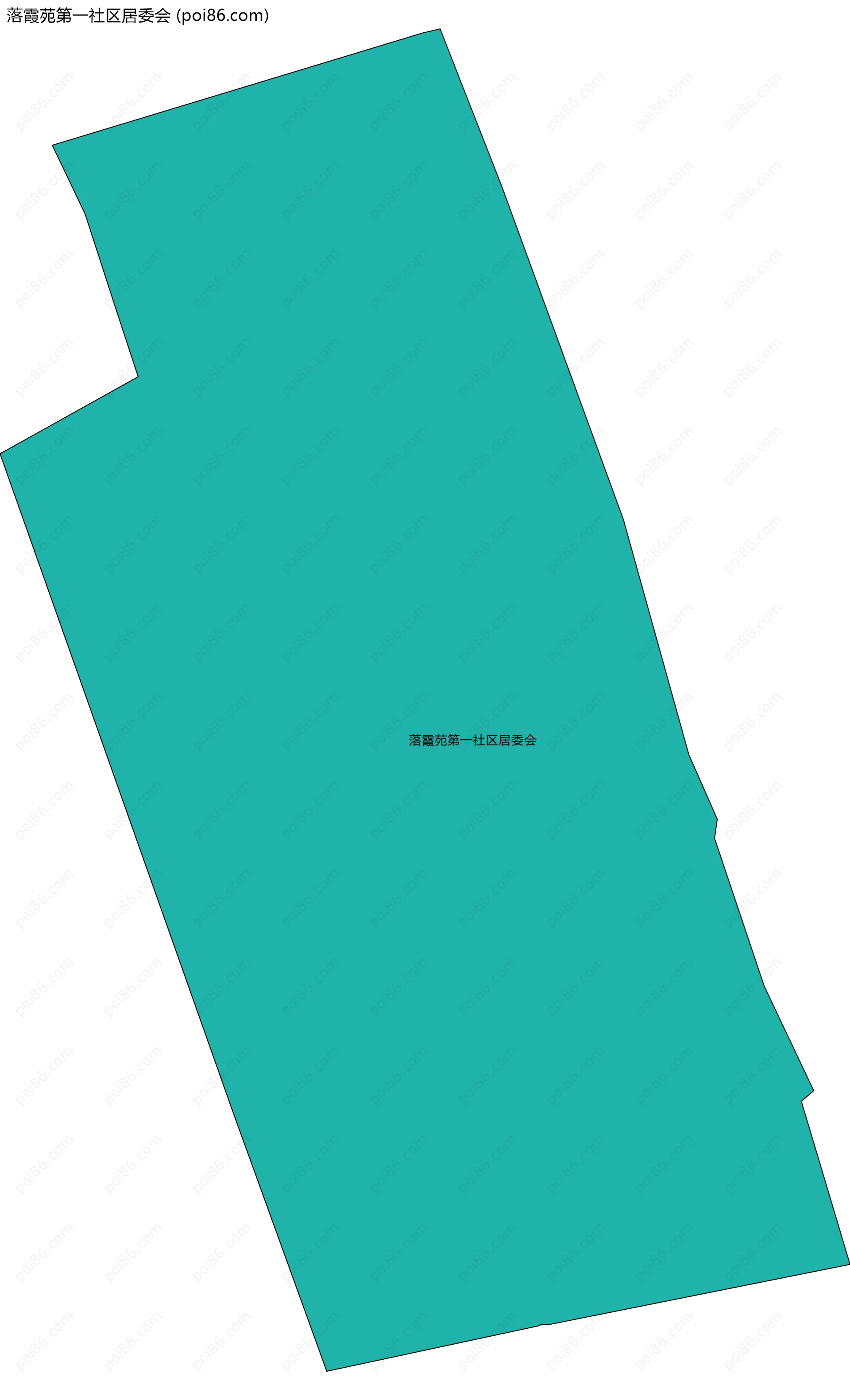 落霞苑第一社区居委会边界地图