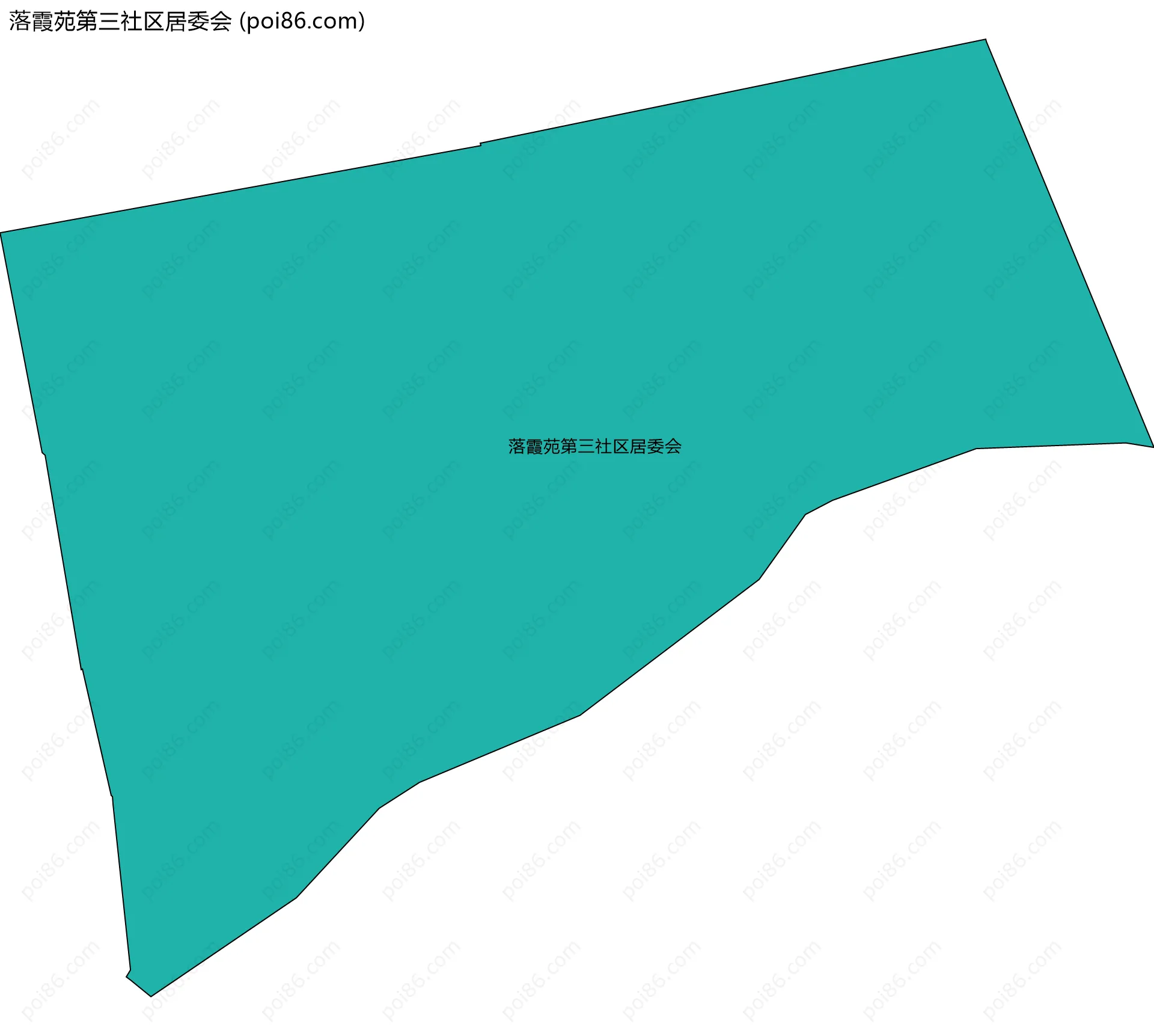 落霞苑第三社区居委会边界地图