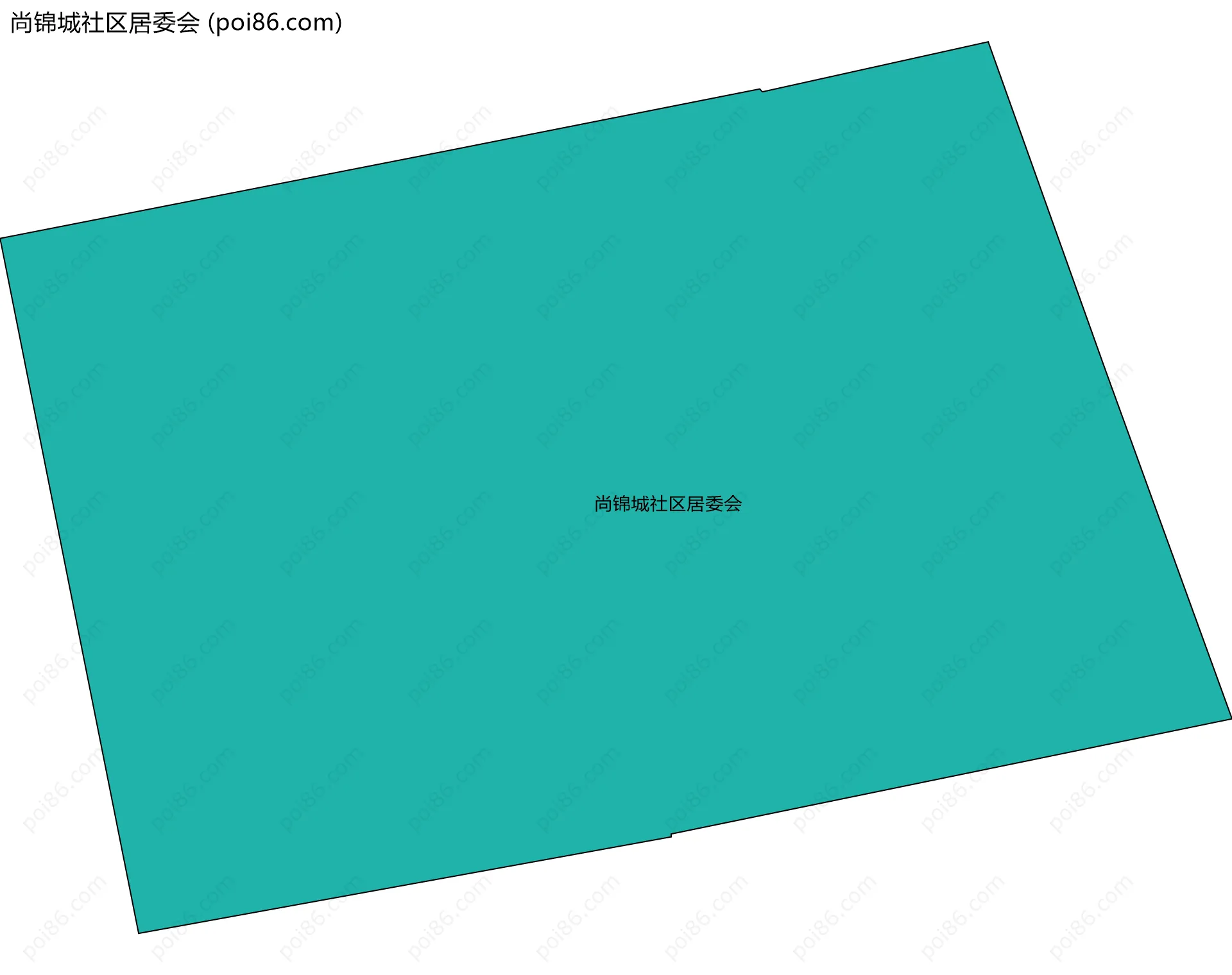 尚锦城社区居委会边界地图