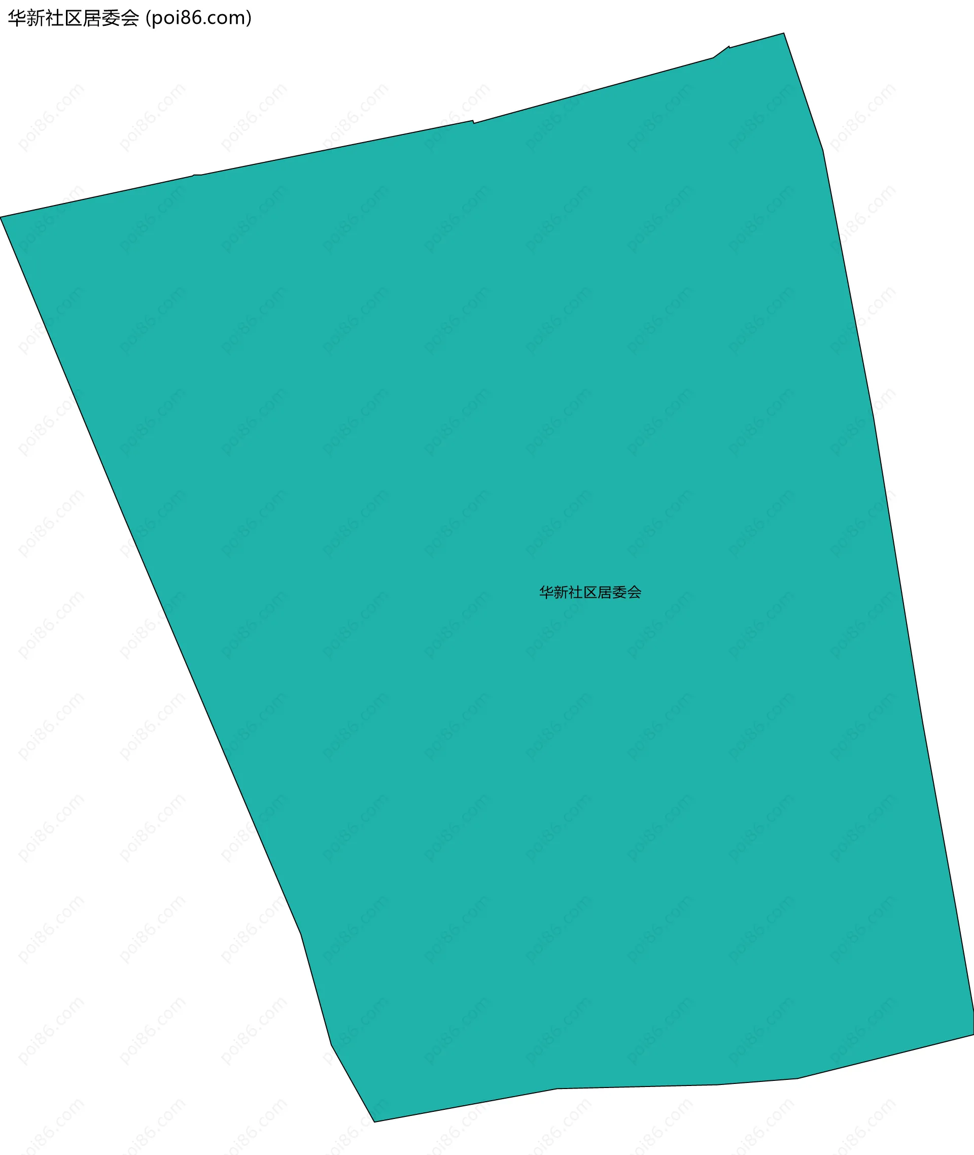 华新社区居委会边界地图