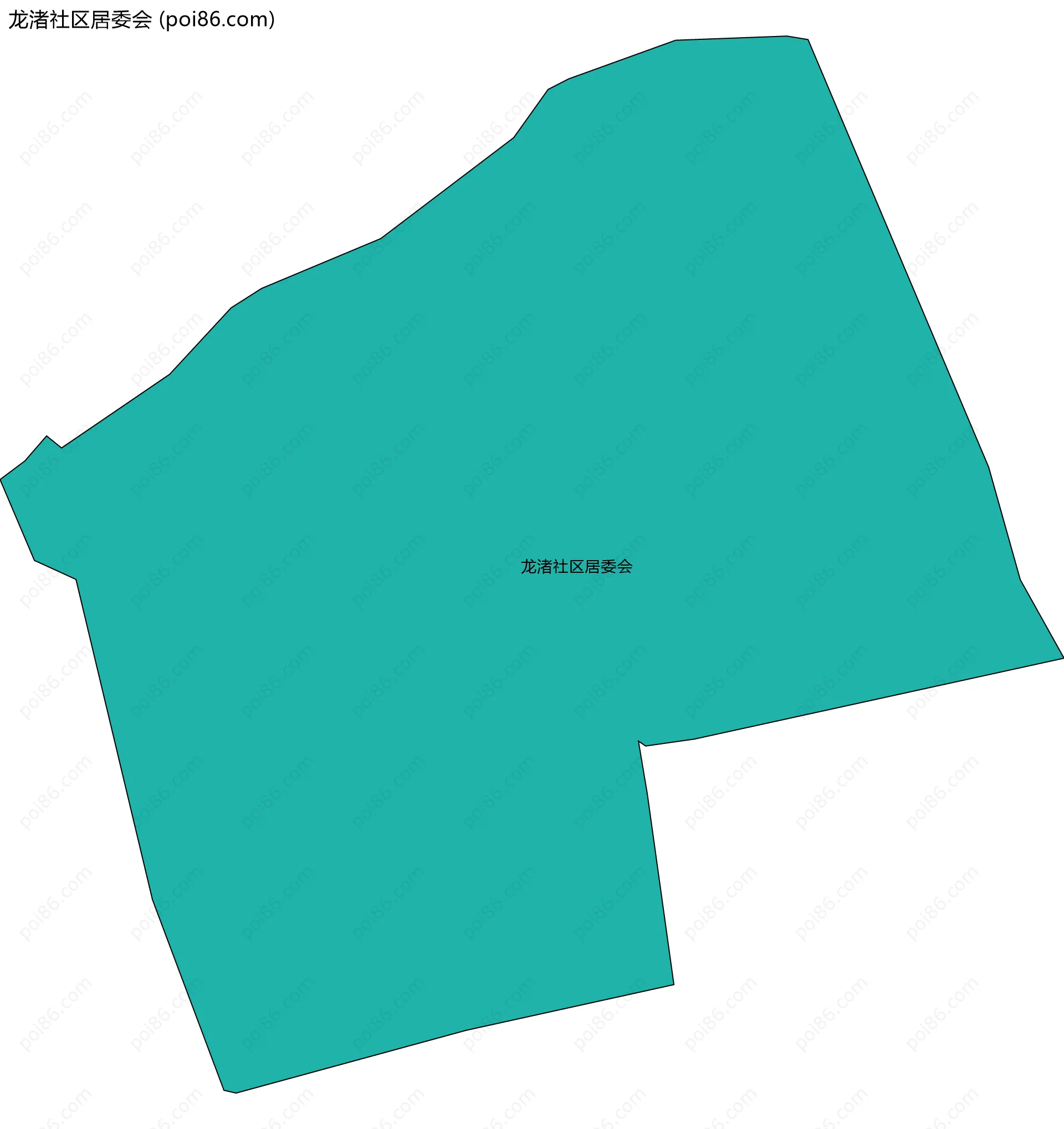 龙渚社区居委会边界地图