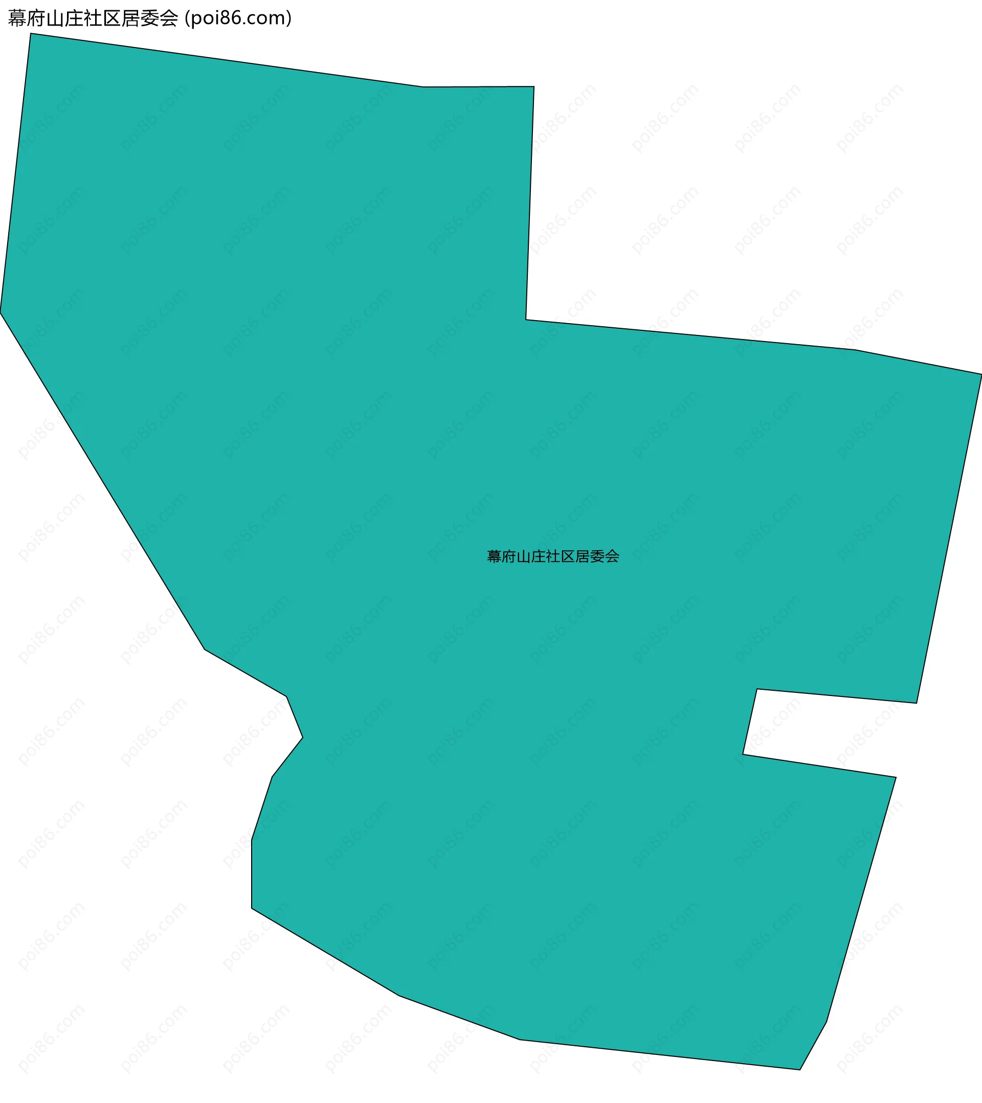 幕府山庄社区居委会边界地图