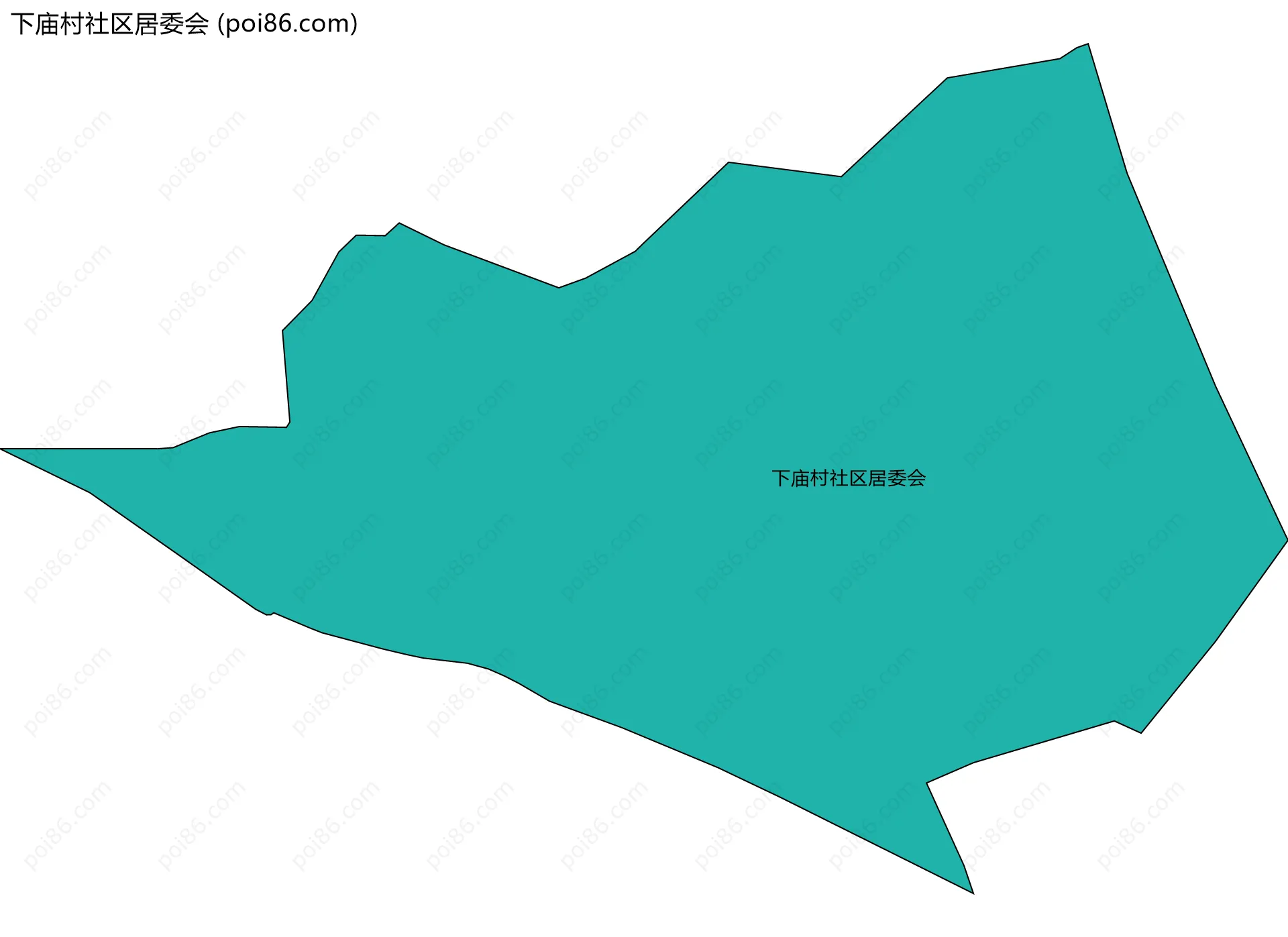 下庙村社区居委会边界地图